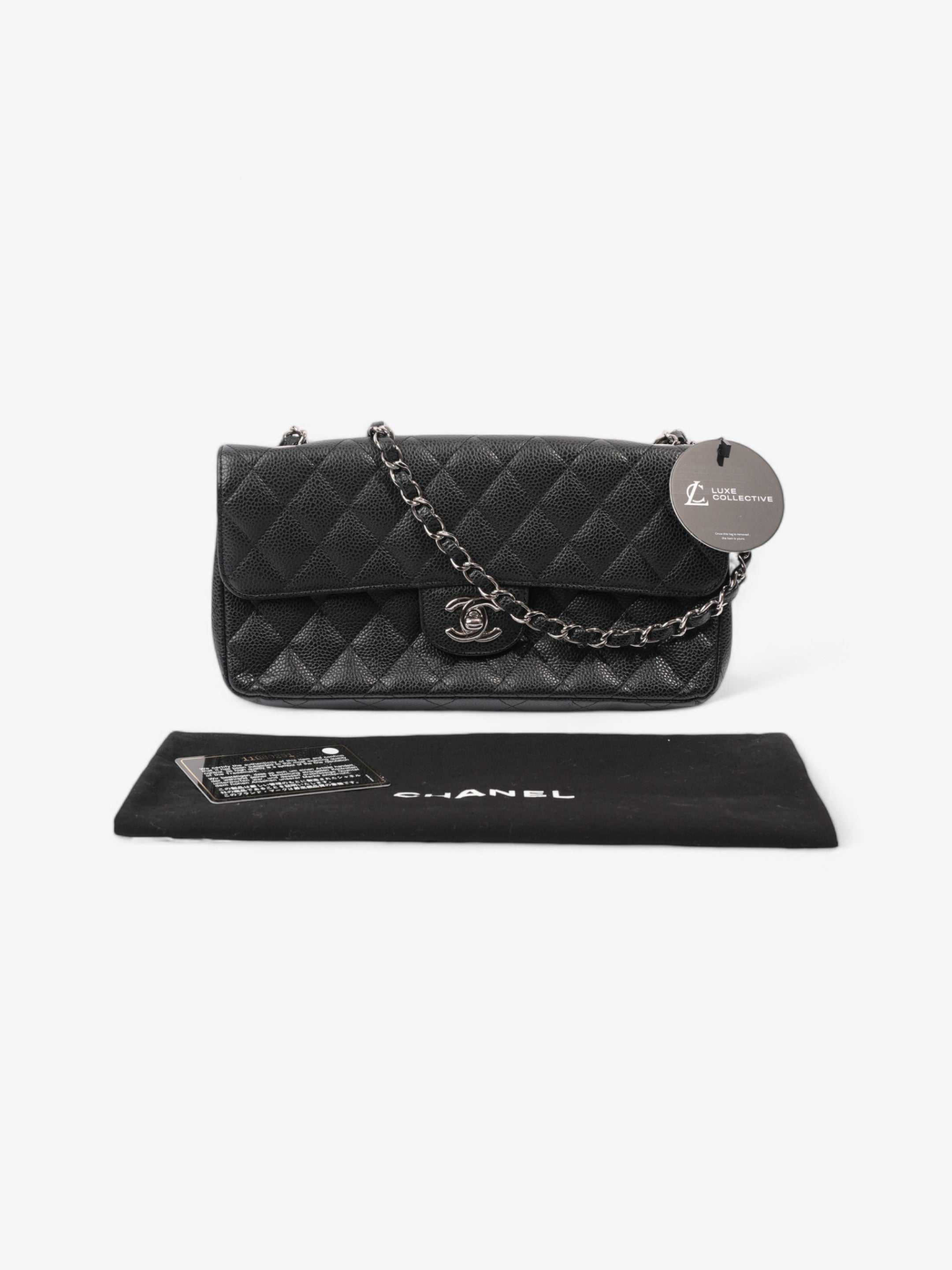 Chanel East West Black Caviar Leather