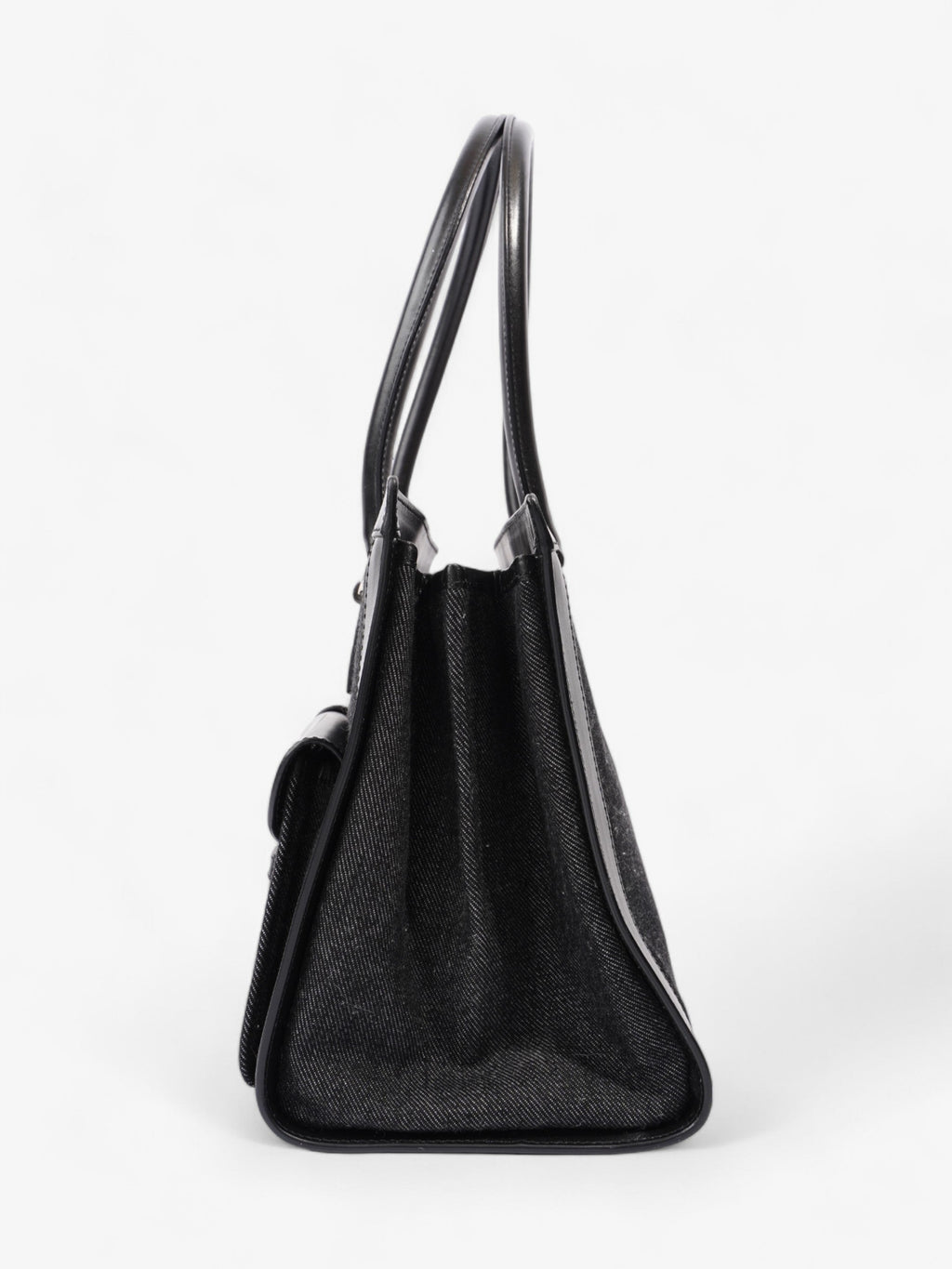 Christian Dior Book Tote Black Denim