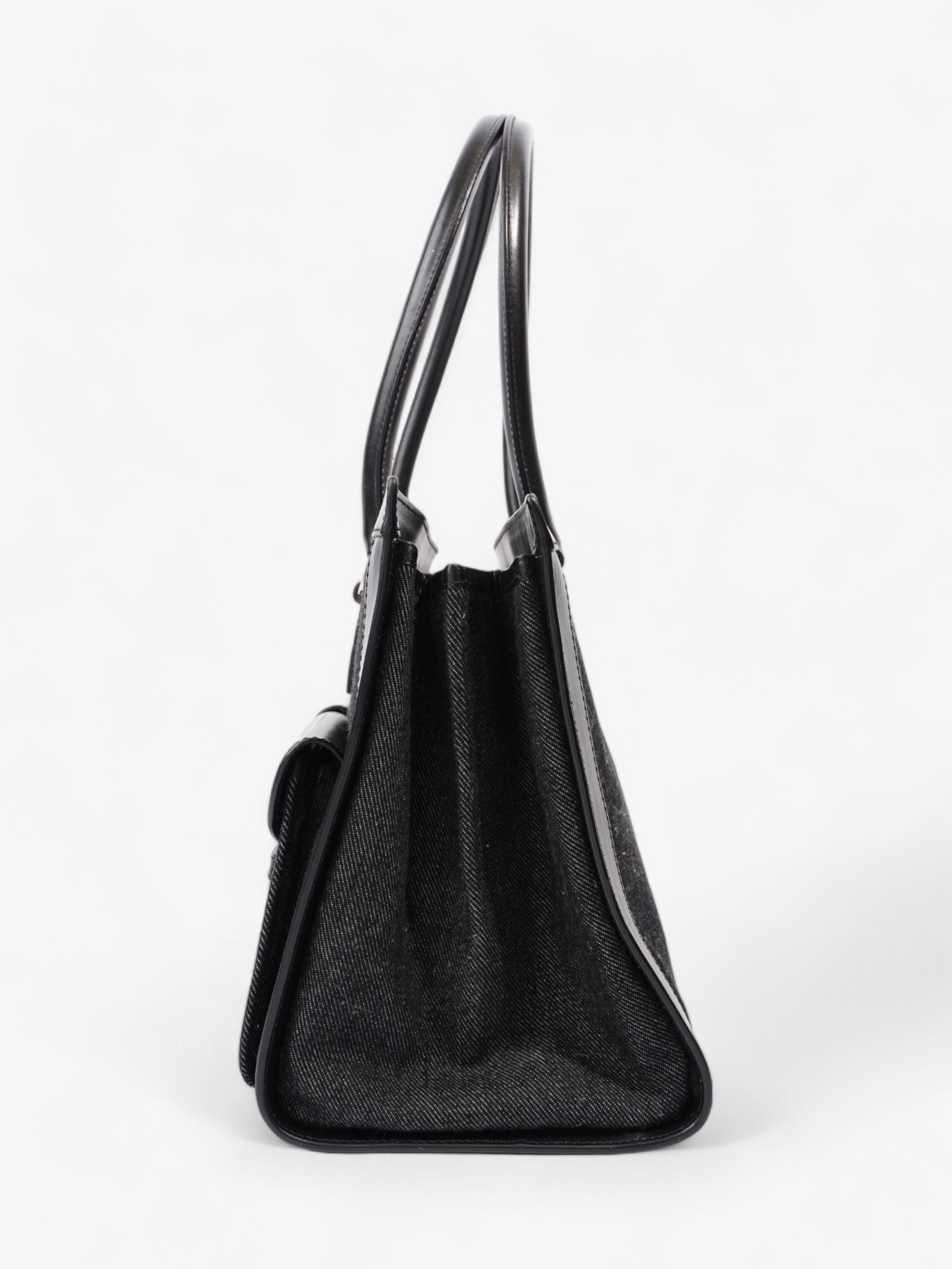 Christian Dior Book Tote Black Denim