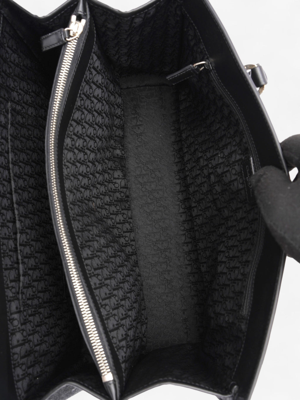 Christian Dior Book Tote Black Denim