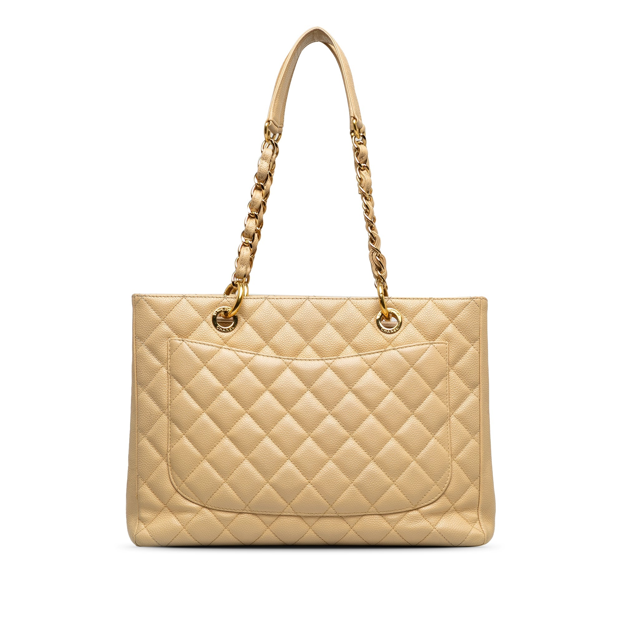 Grand Shopping Tote Quilted Caviar
