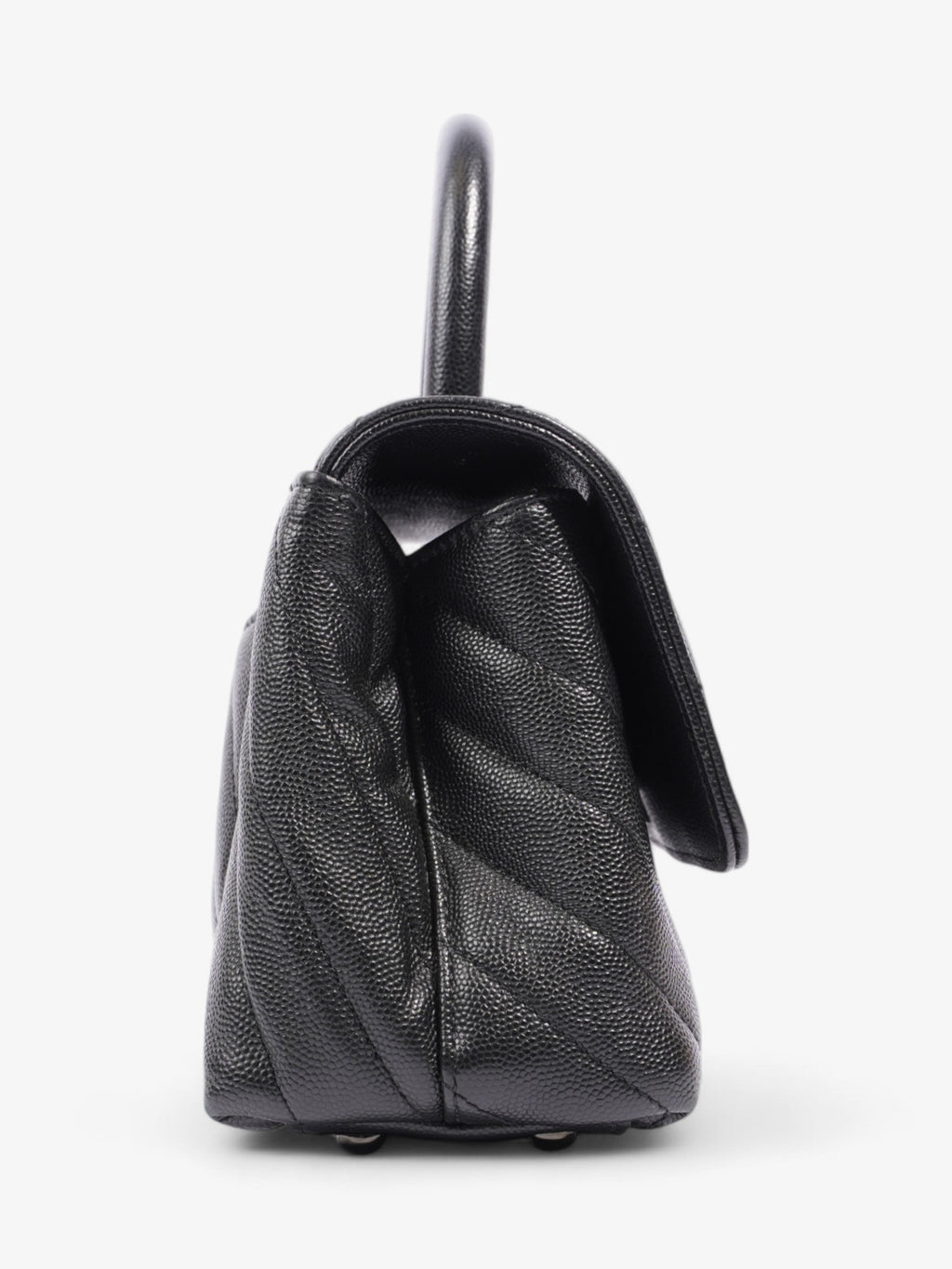Chanel Coco Top Handle So Black Caviar Leather Small