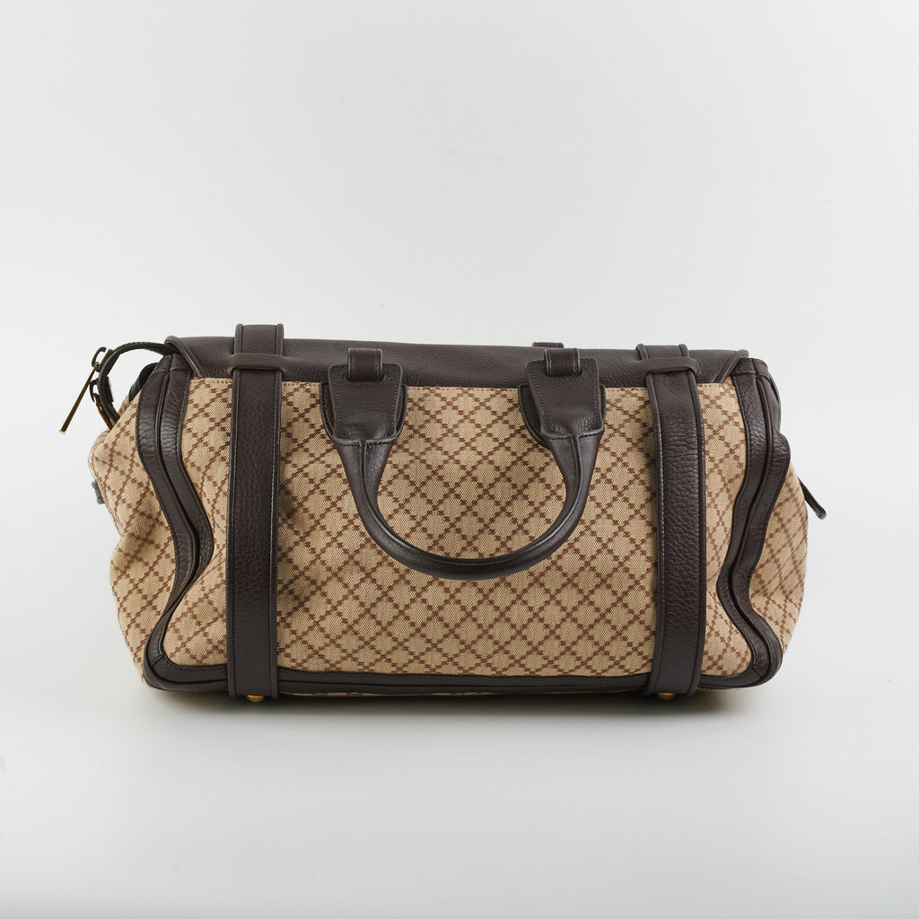 Gucci Boston Diamante Brown Bag