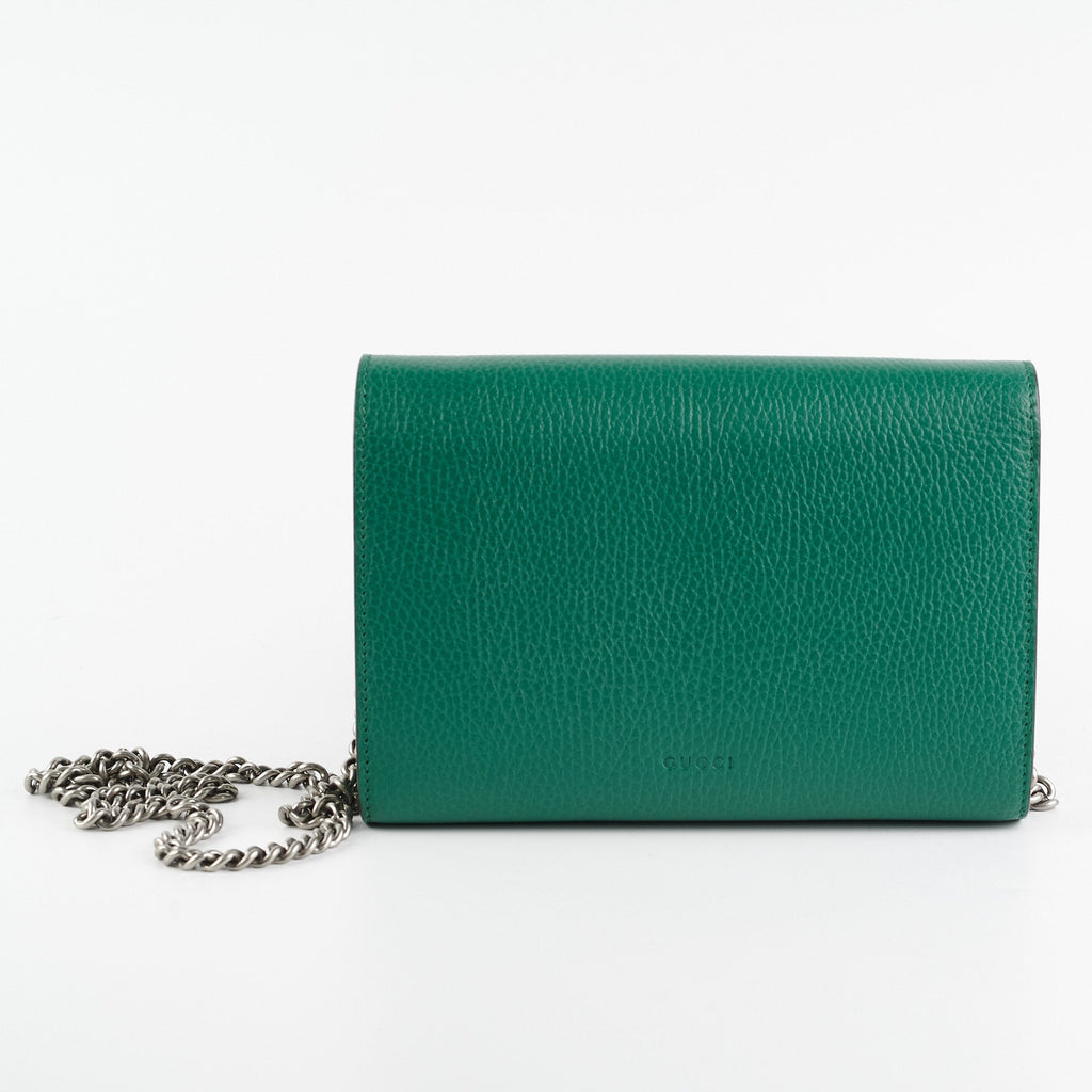 Gucci Dionysus Wallet On Chain Green
