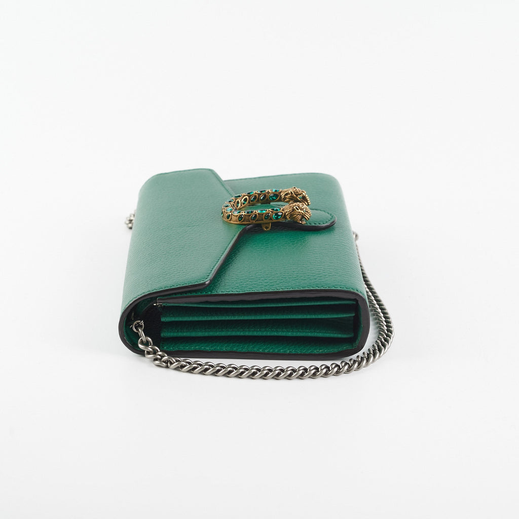 Gucci Dionysus Wallet On Chain Green