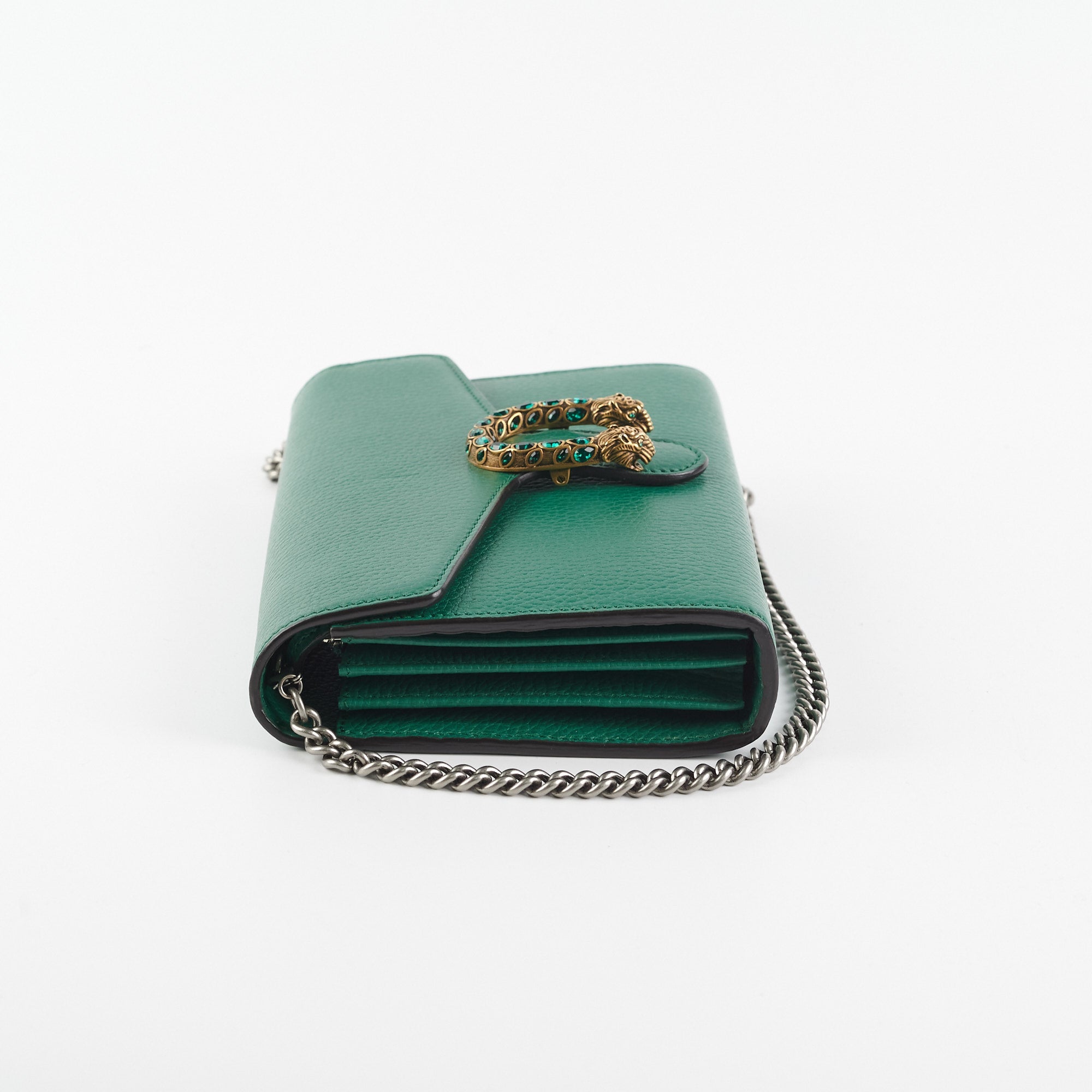 Gucci Dionysus Wallet On Chain Green