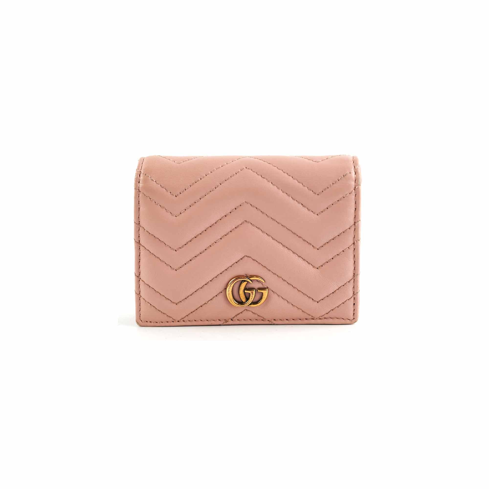 Gucci GG Marmont  Case Wallet Dusty Pink