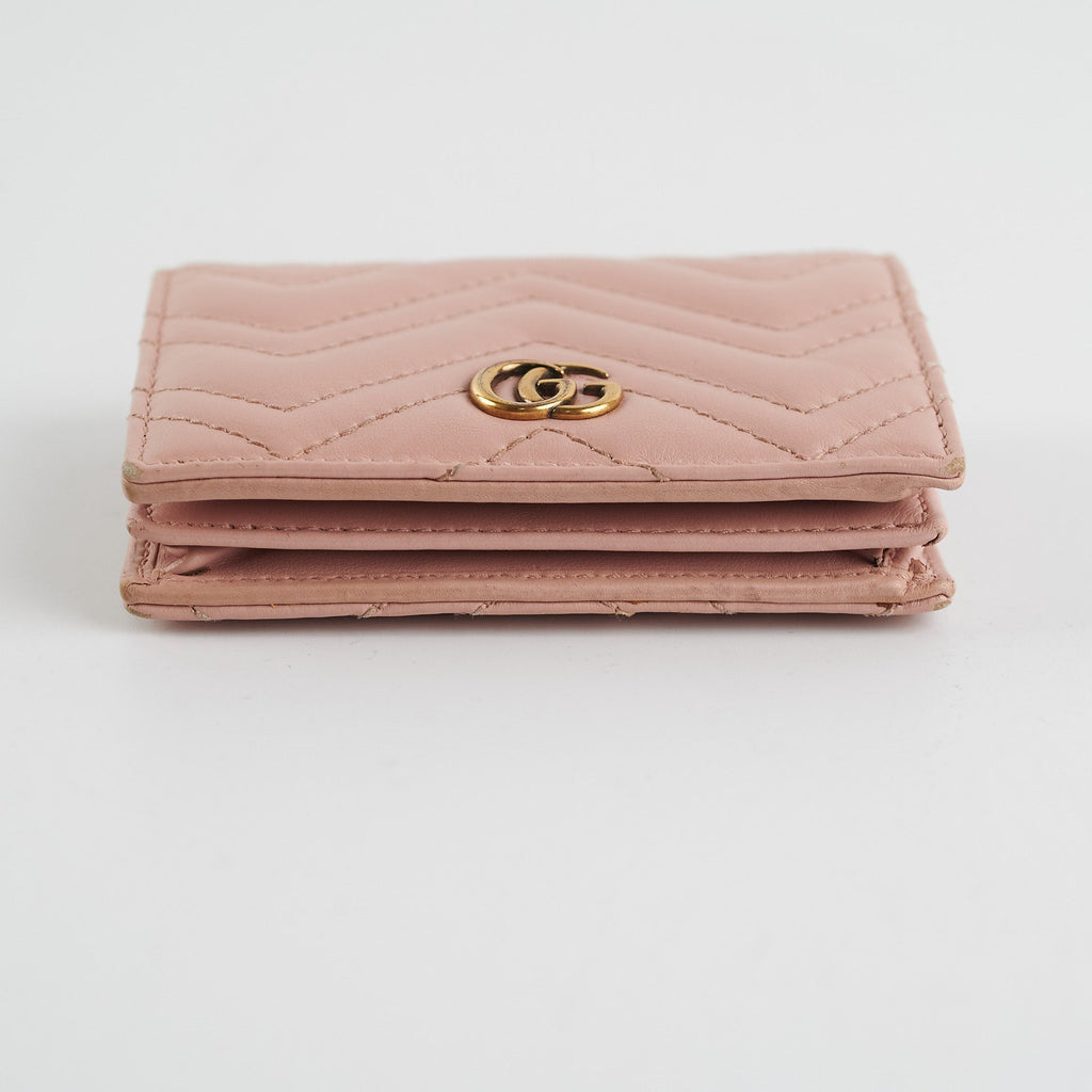 Gucci GG Marmont  Case Wallet Dusty Pink