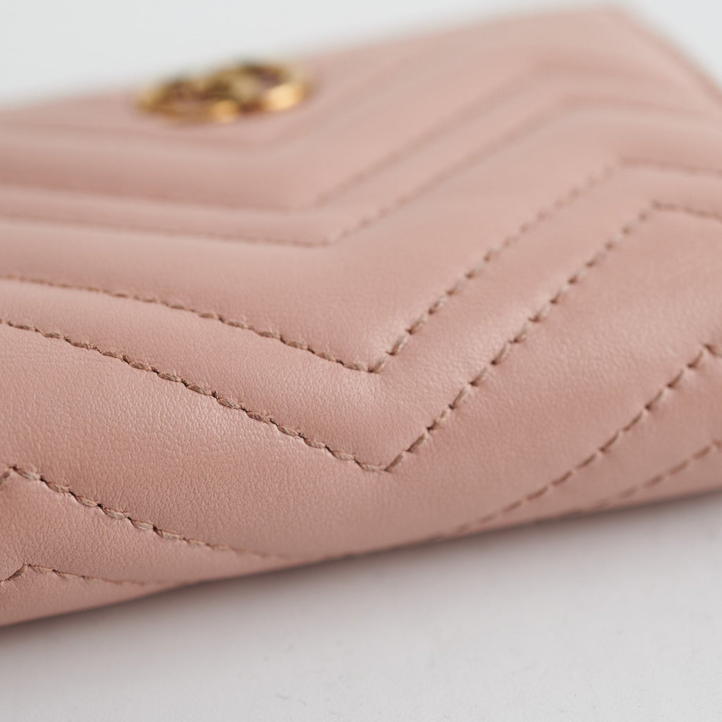 Gucci GG Marmont  Case Wallet Dusty Pink