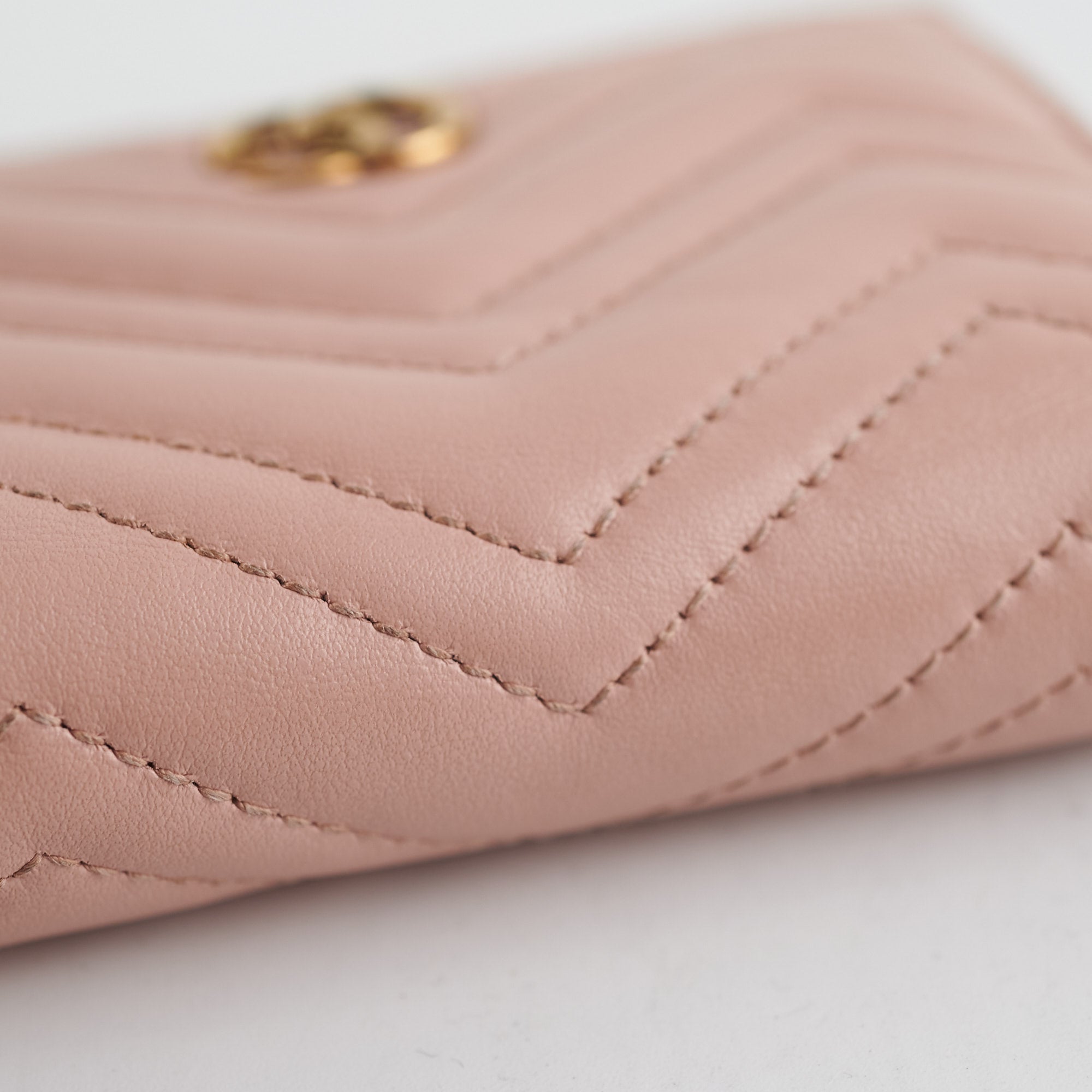 Gucci GG Marmont  Case Wallet Dusty Pink