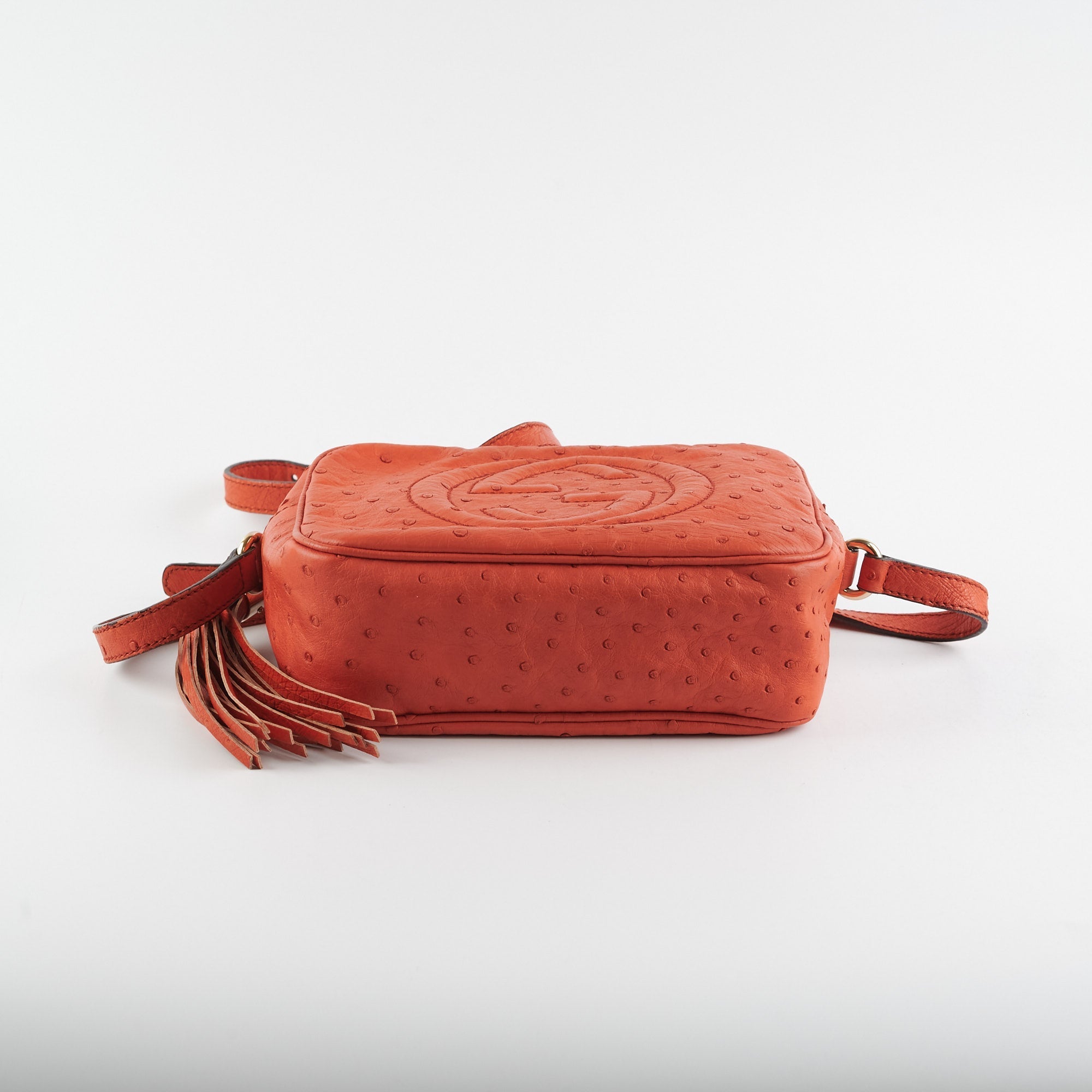 Gucci Ostrich Soho Disco Orange