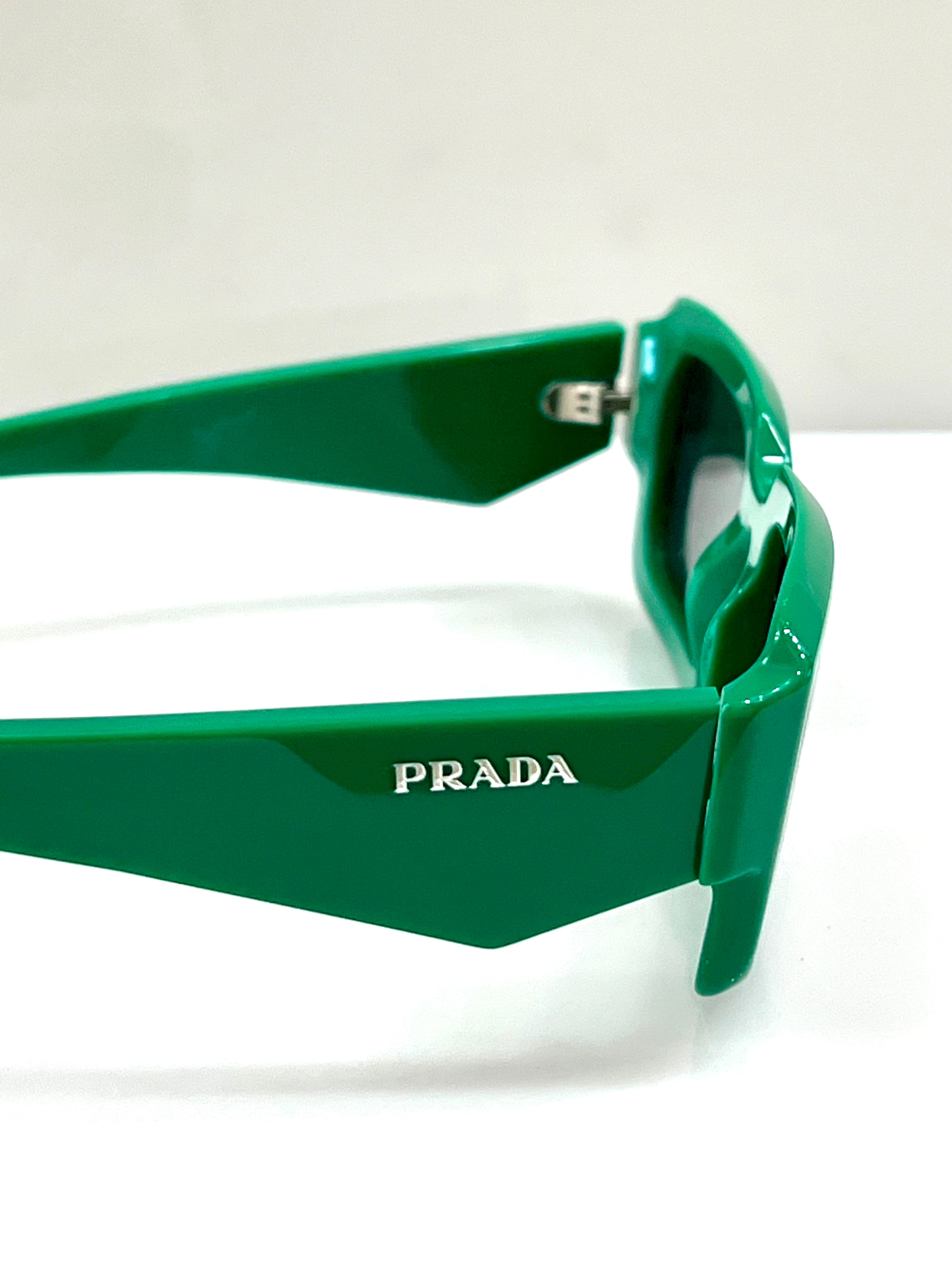 PRADA 55MM RECTANGULAR SUNGLASSES
