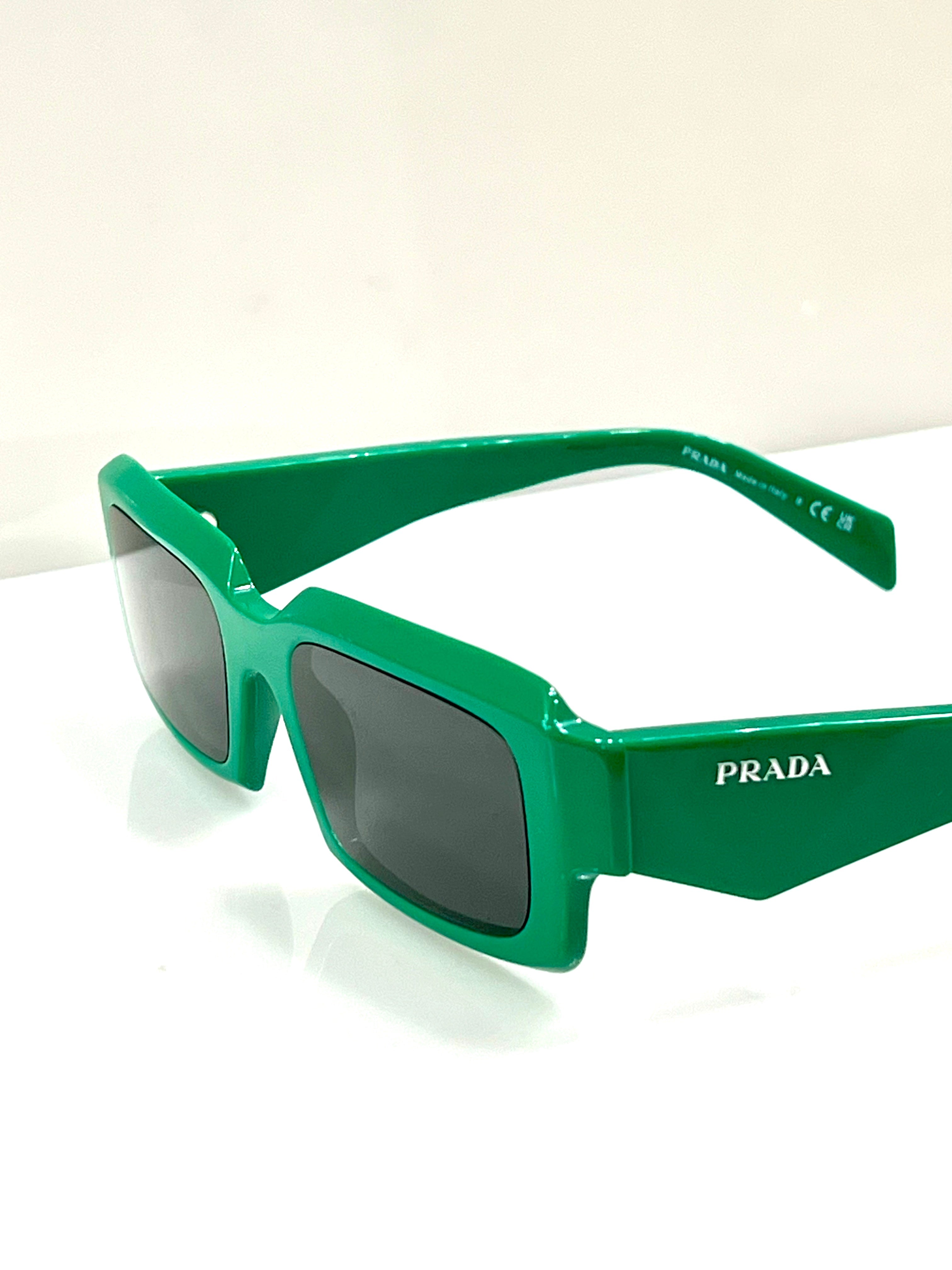 PRADA 55MM RECTANGULAR SUNGLASSES