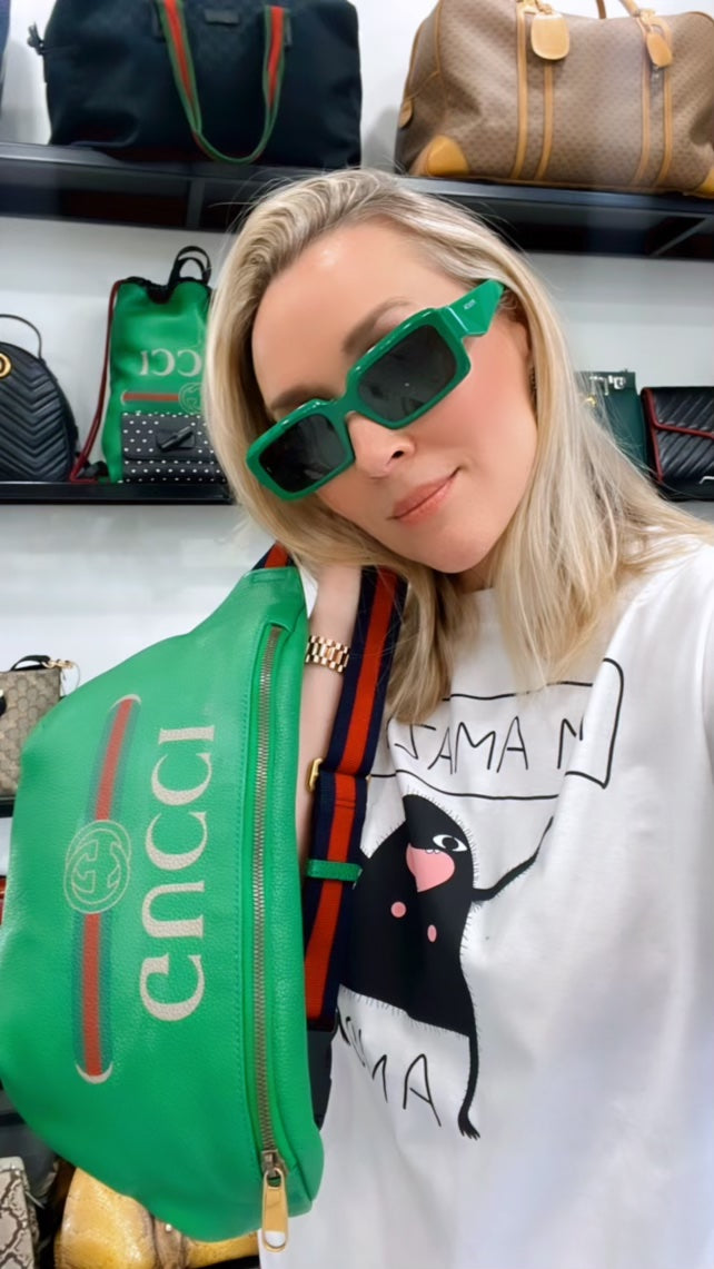 PRADA 55MM RECTANGULAR SUNGLASSES