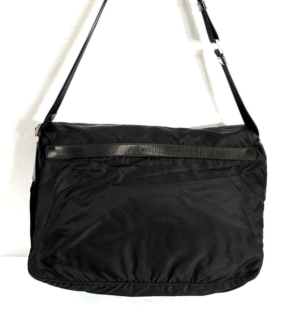 PRADA TESSUTO NYLON SAFFIANO VELA MESSAGER BAG