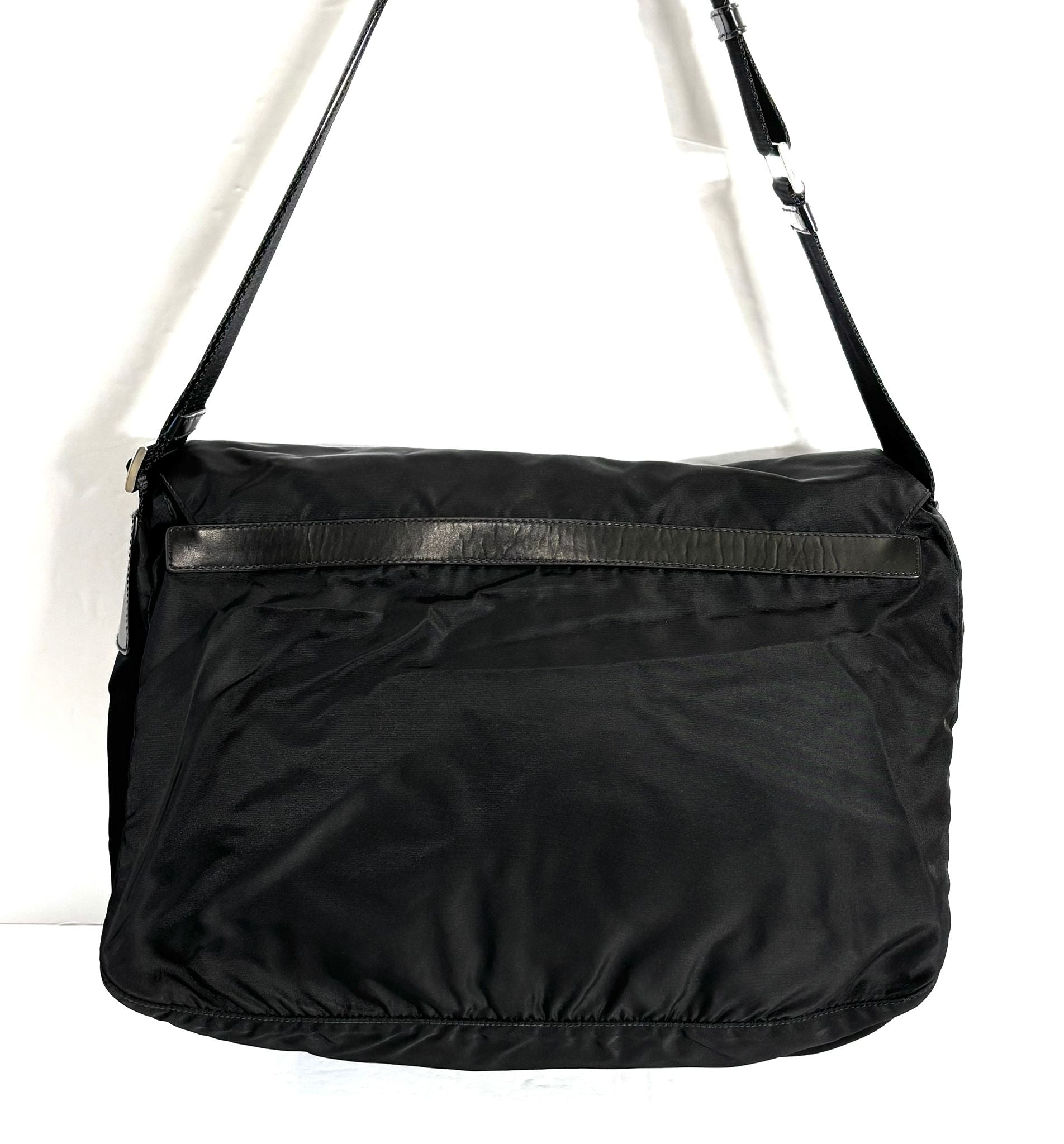 PRADA TESSUTO NYLON SAFFIANO VELA MESSAGER BAG