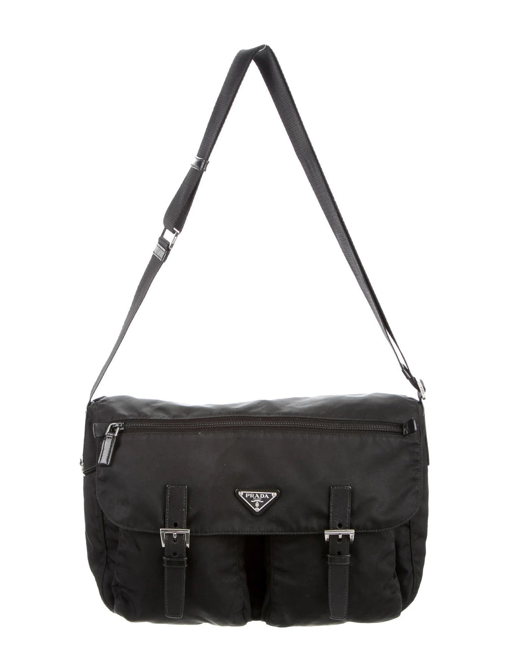 PRADA TESSUTO NYLON SAFFIANO VELA MESSAGER BAG