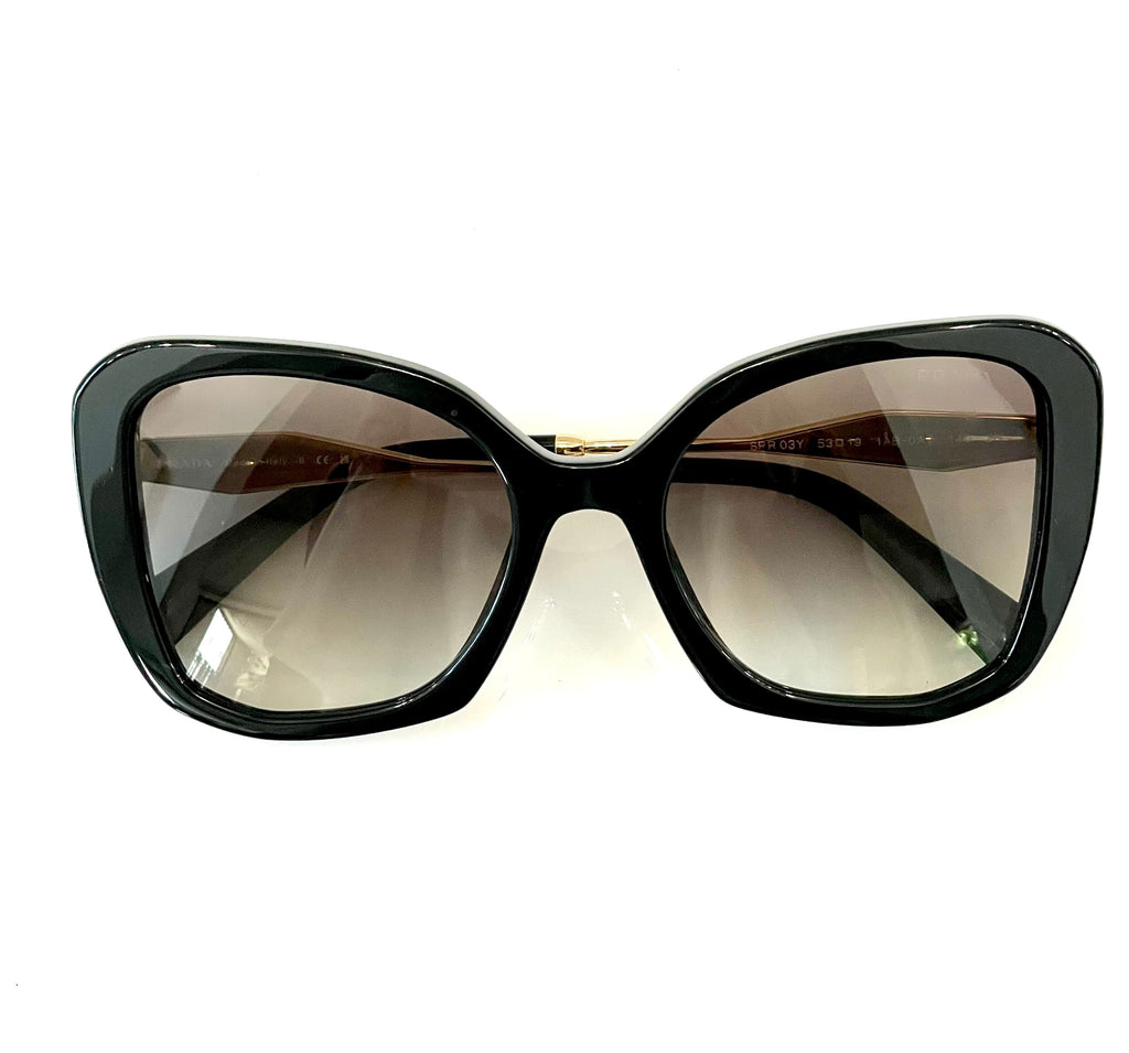 PRADA OVERSIZED CAT EYE FRAME SUNGLASSES