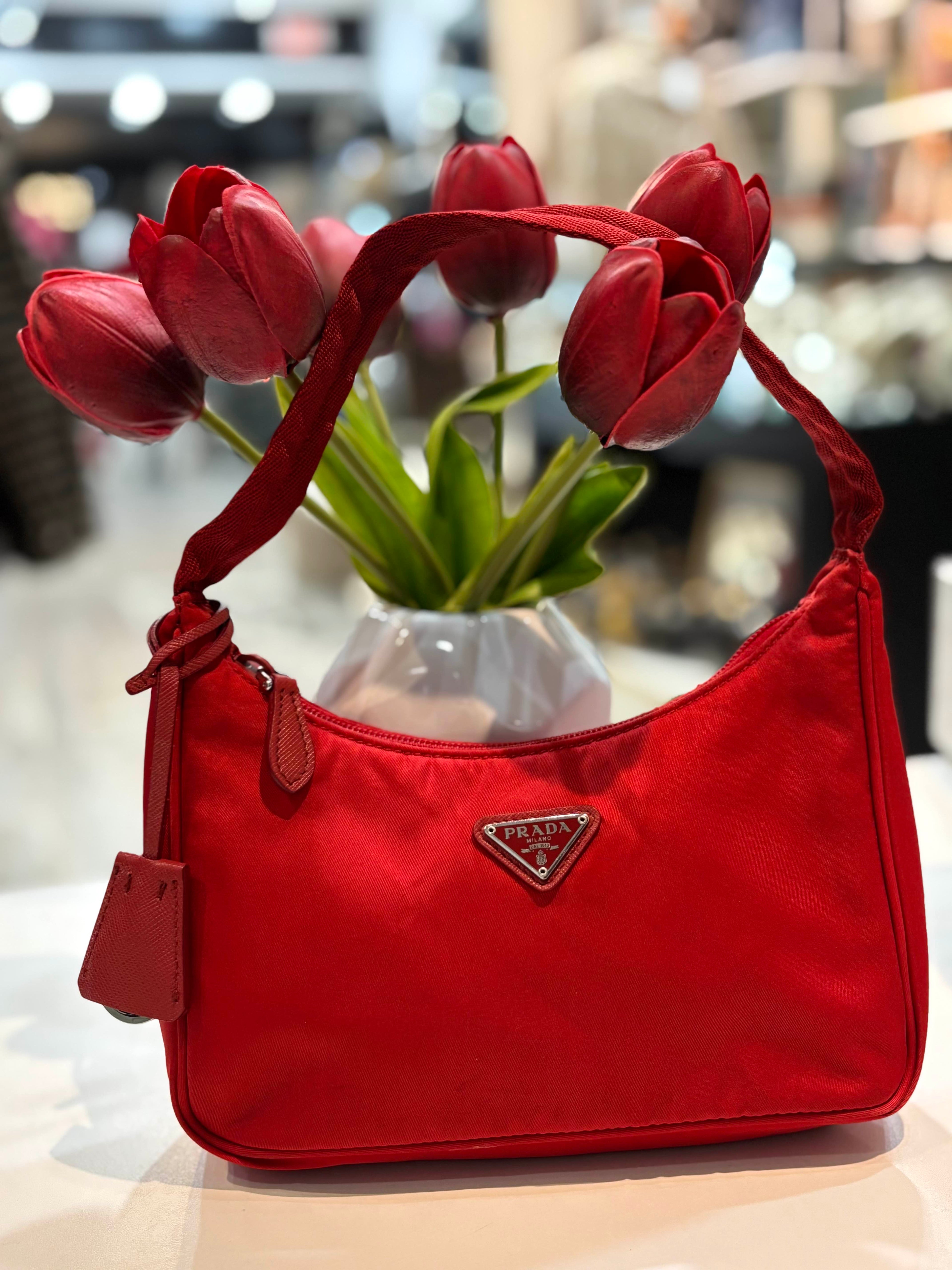 PRADA TESSUTO NYLON MINI RE-EDITION SHOULDER BAG
