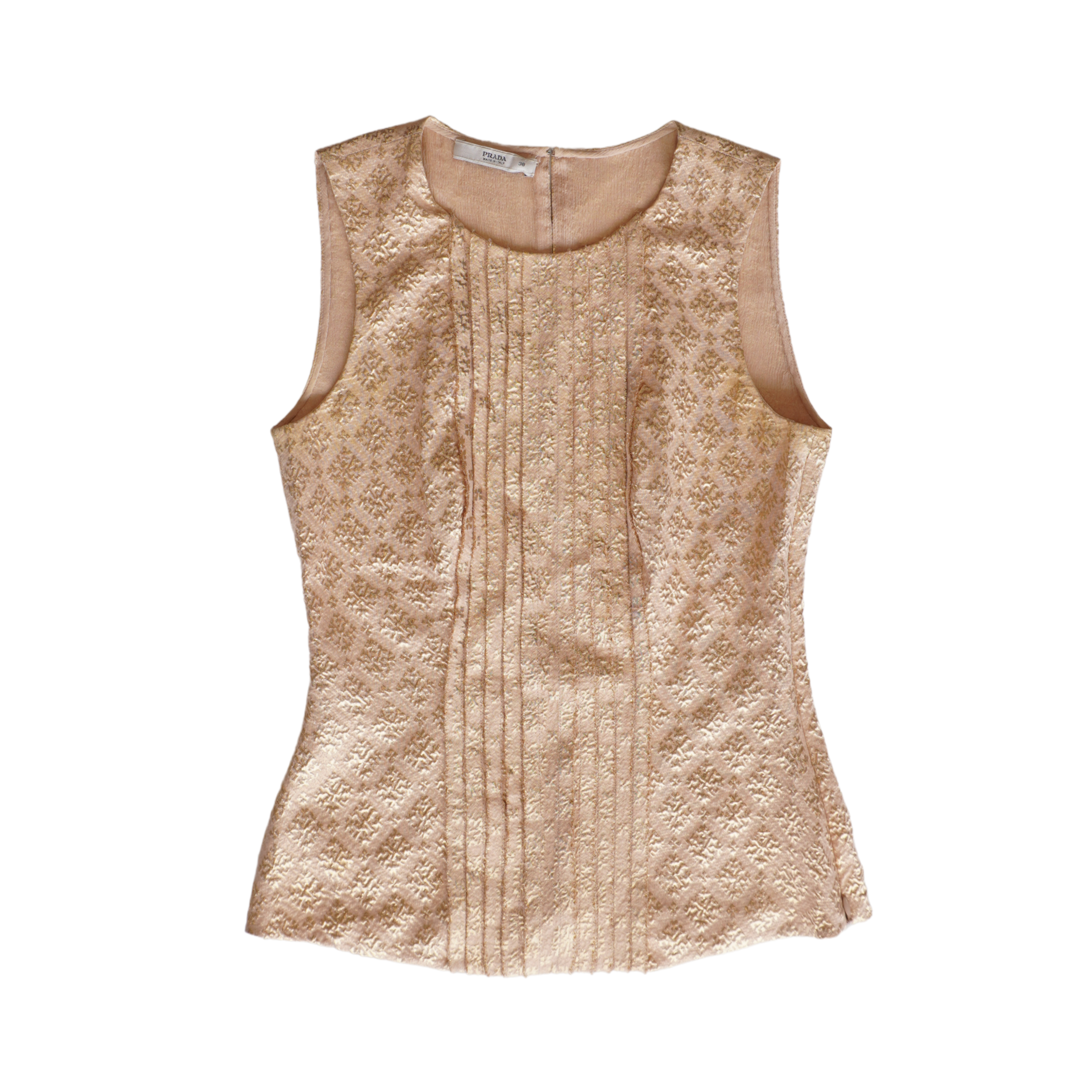 Prada Pleated Tank Top - Women's 38