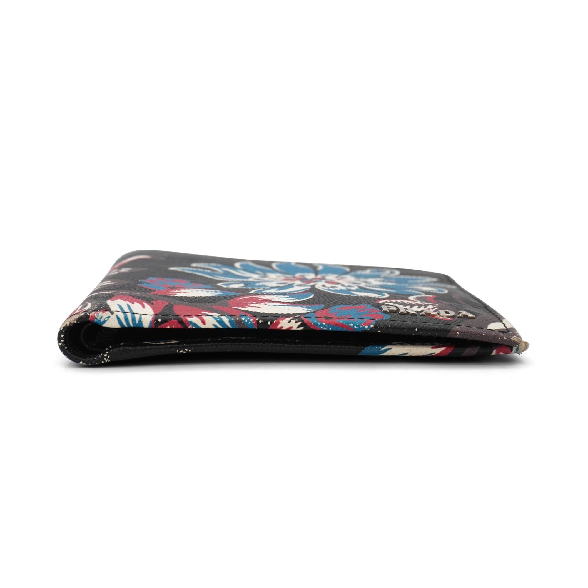 Prada Floral Bi-Fold Wallet