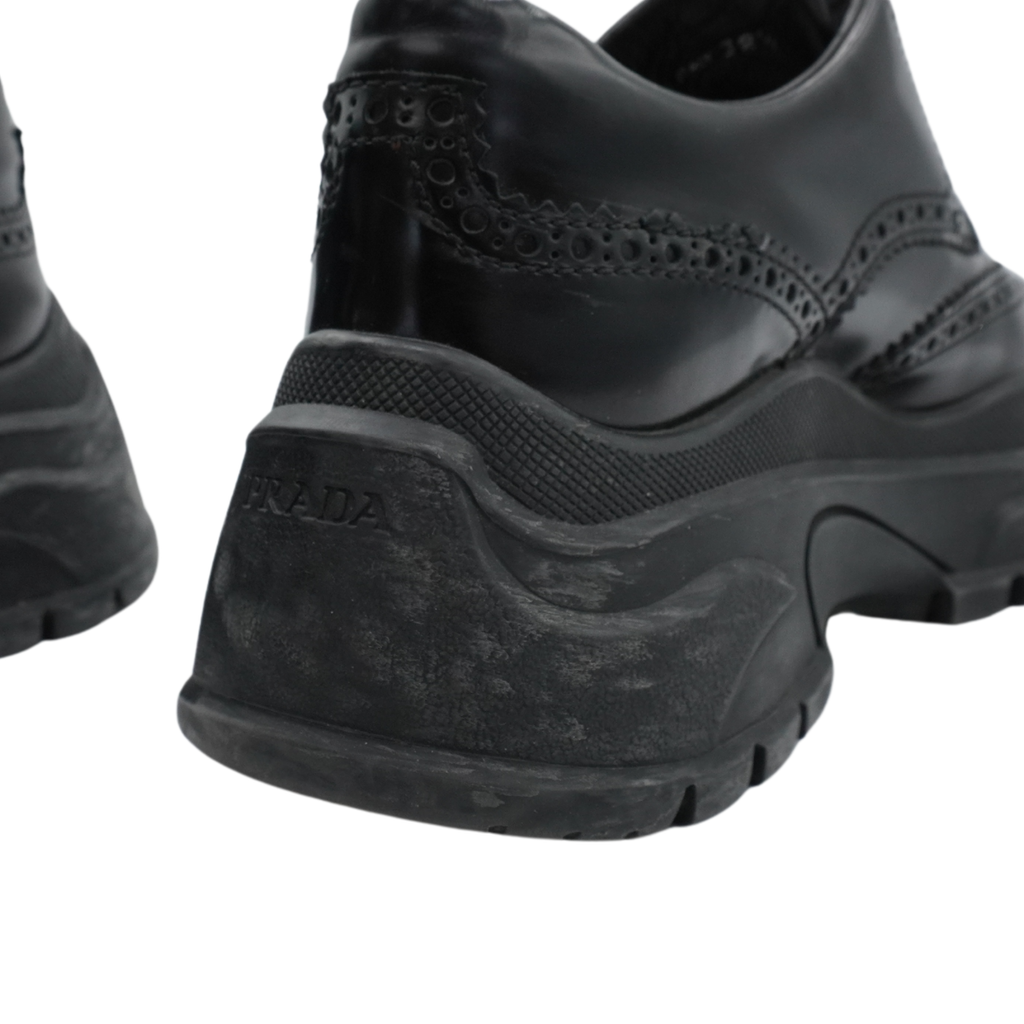 Prada Platform Brogue Sneakers - Women's 38.5