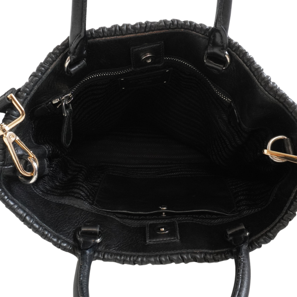 Prada Nappa Leather Hobo Bag