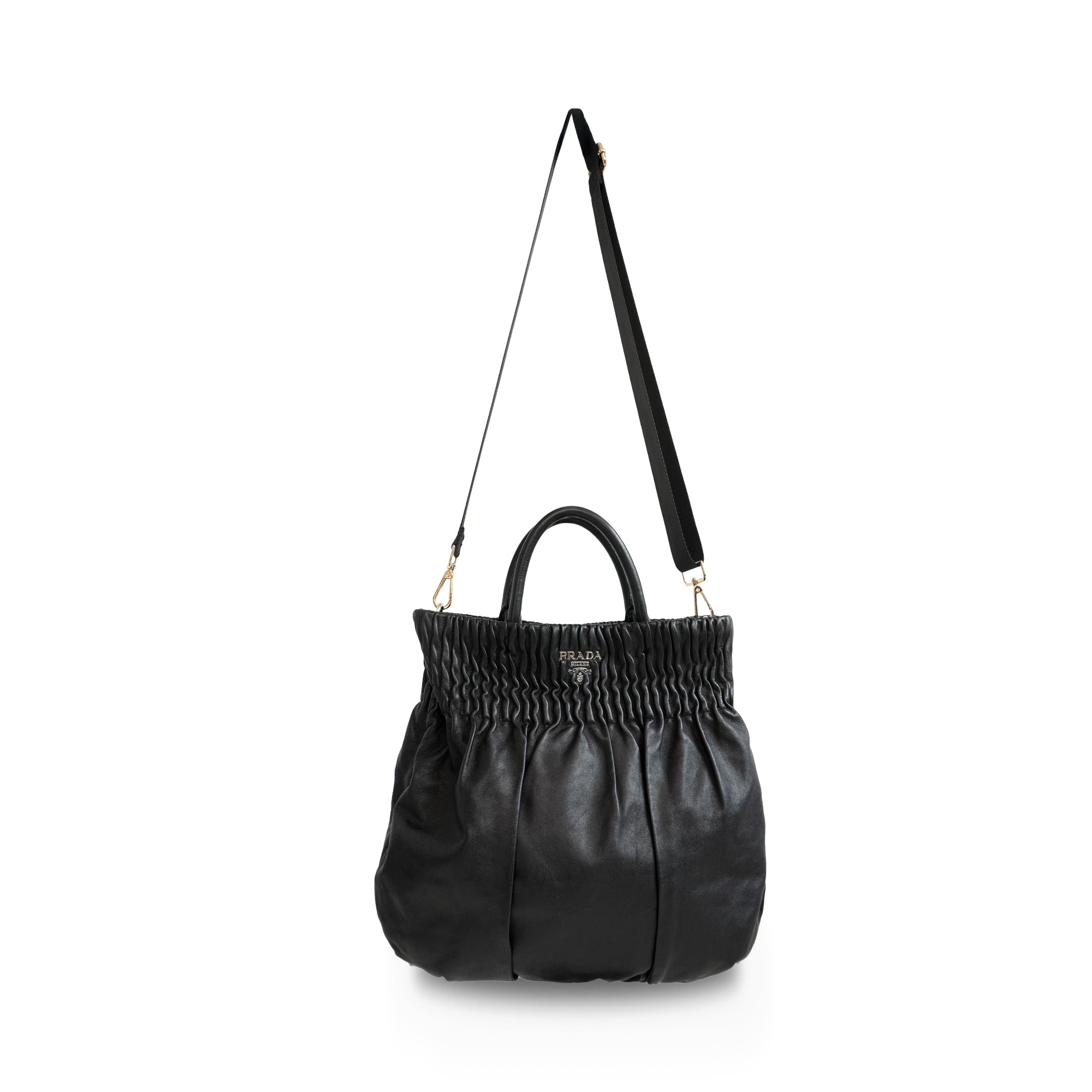 Prada Nappa Leather Hobo Bag