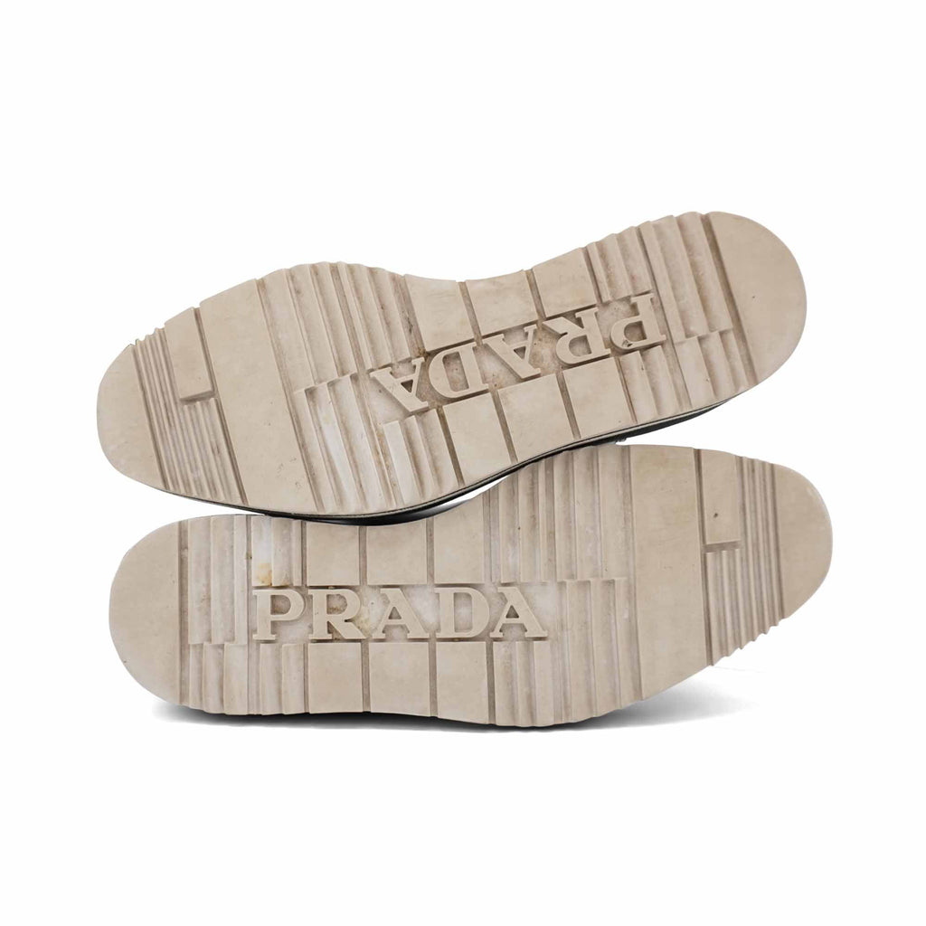 Prada 'Brogue' Platform Chelsea Boots - Women's 37