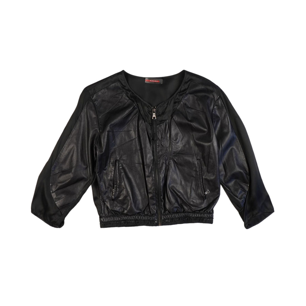 Prada Cropped Bomber Jacket - Women's 42