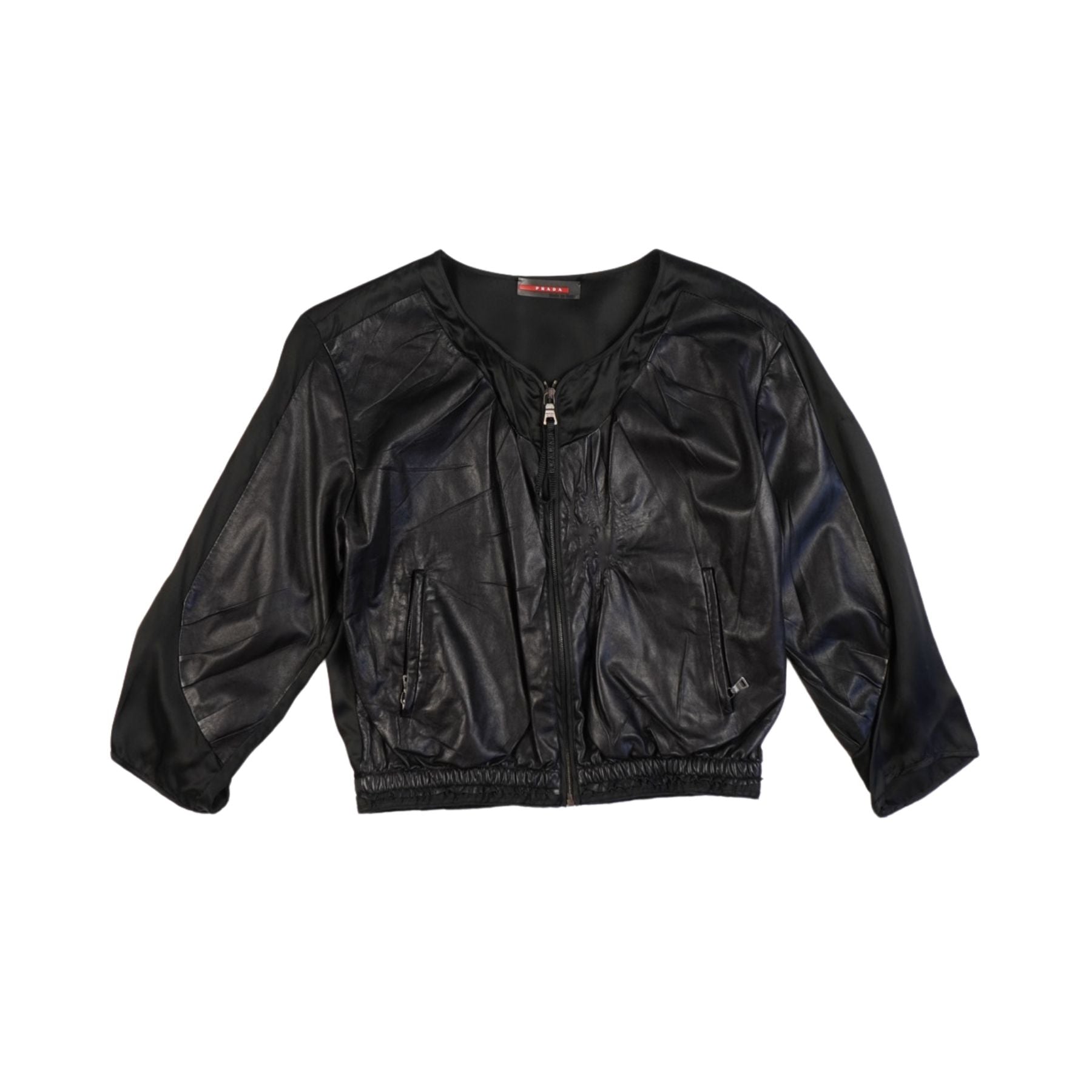 Prada Cropped Bomber Jacket - Women's 42