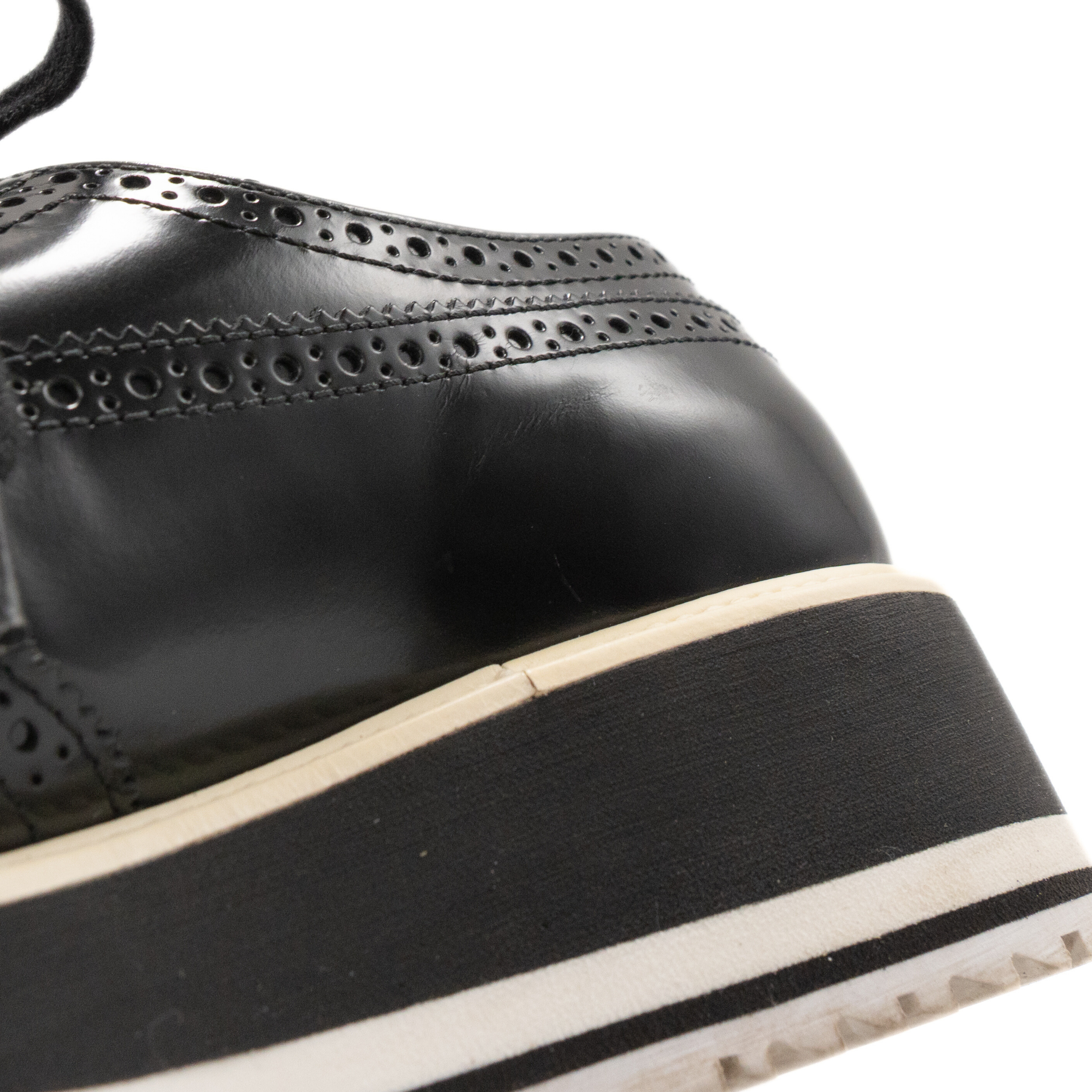 Prada 'Calzature Donna' Platform Brogues - Women's 35.5