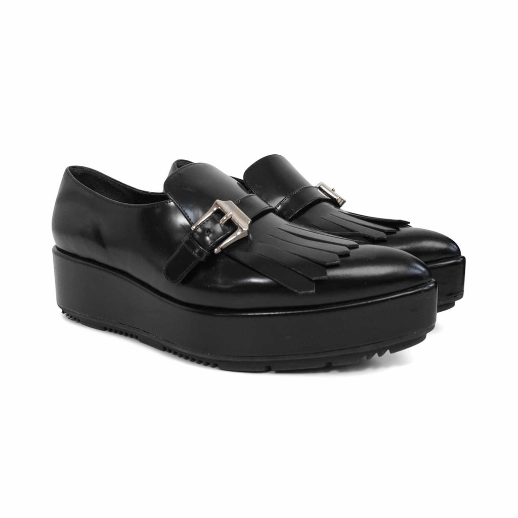 Prada Fringe Creeper Loafers - Women's 37