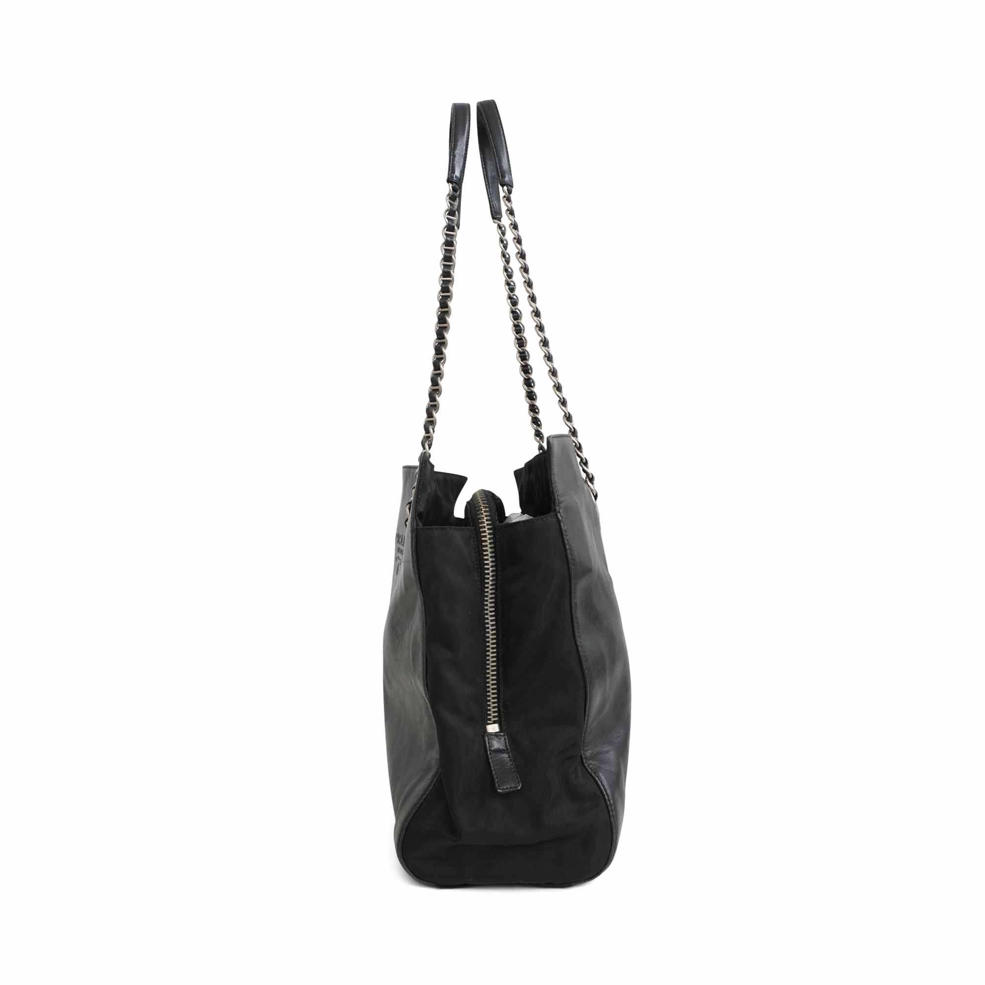 Prada Leather Shoulder Tote