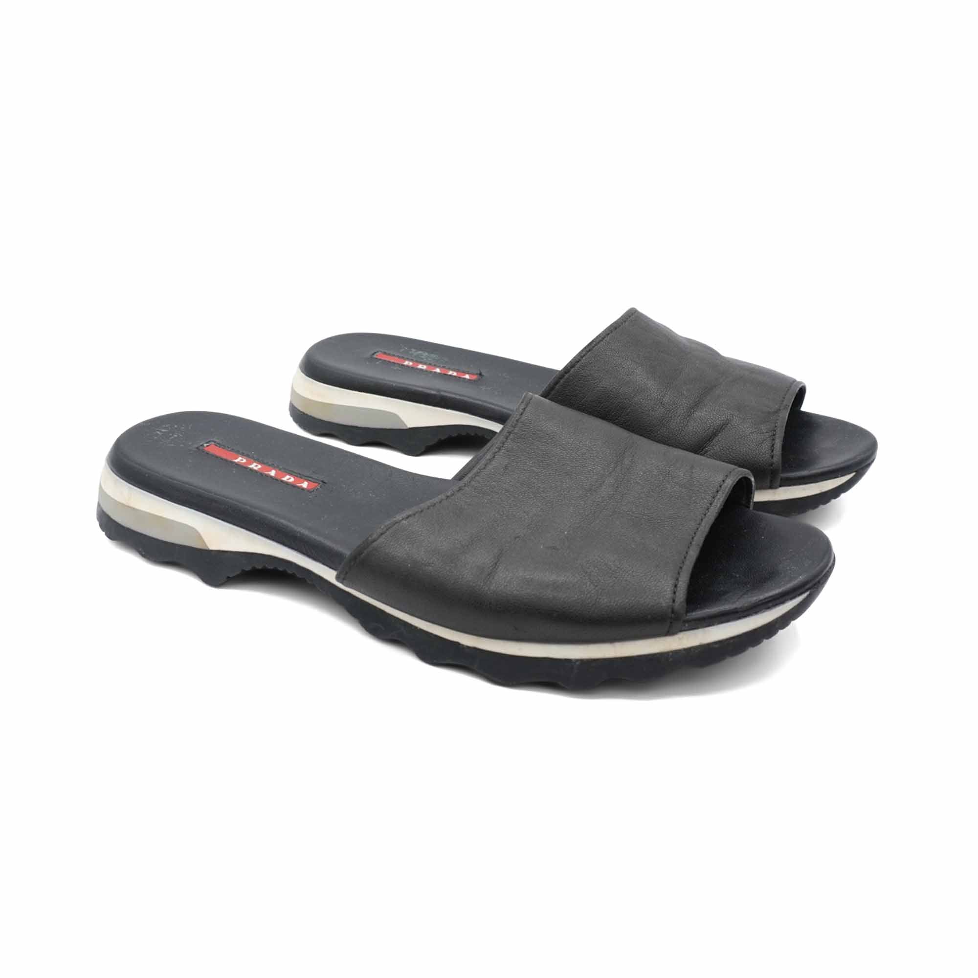 Prada Sport Leather Sandals - Women's 39.5