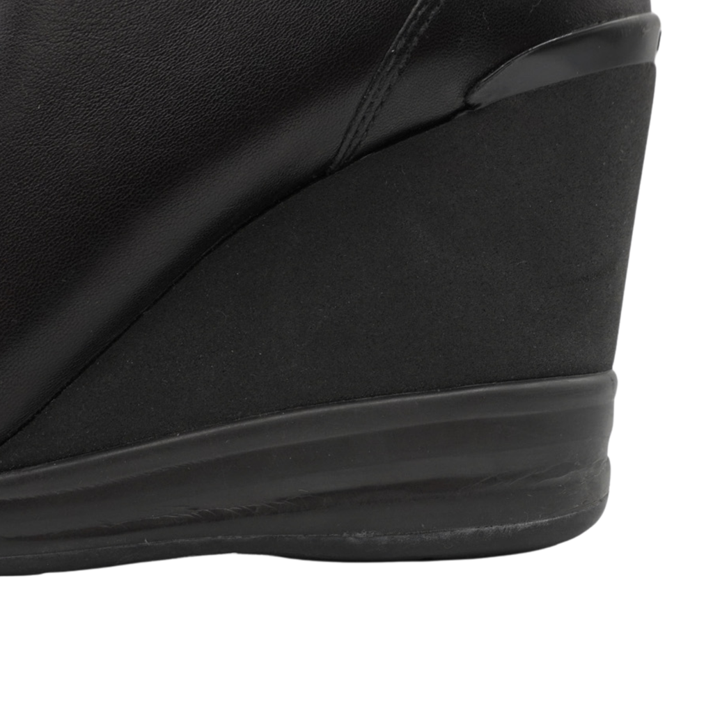 Prada Leather Wedge Sneakers - Women's 38.5