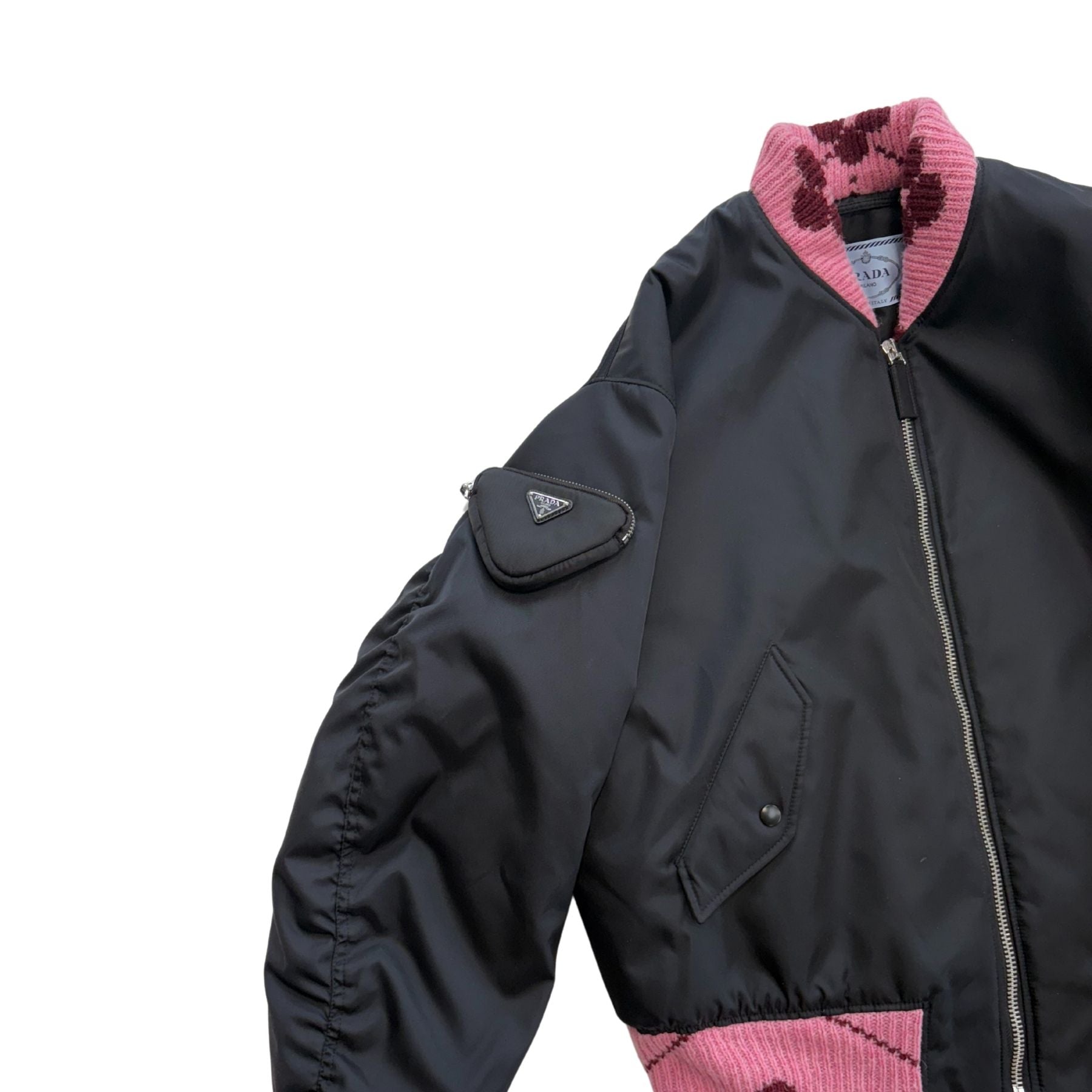 Prada Nylon Bomber Jacket - Women's S
