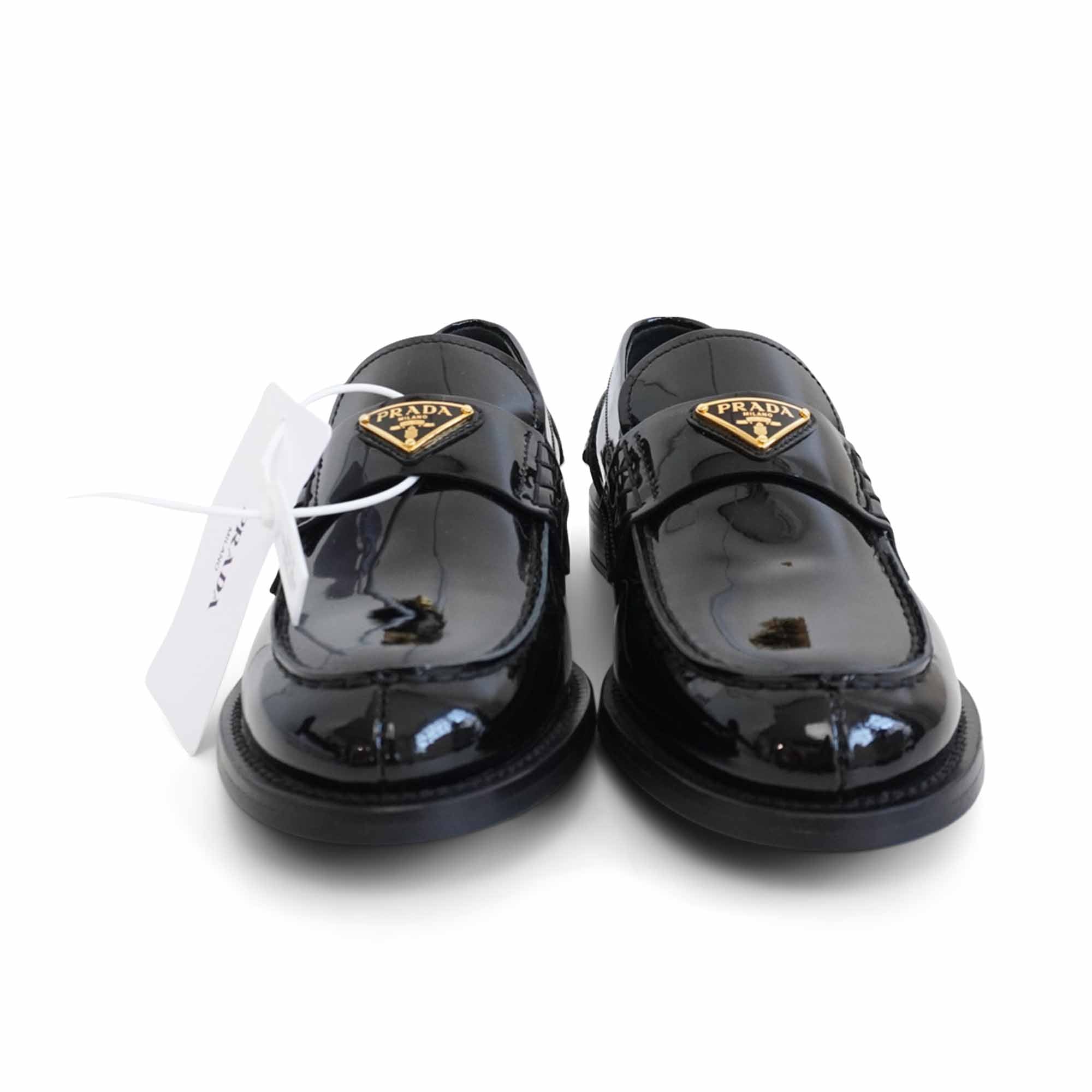 Prada 'Triangle Logo' Loafers - Women's 37