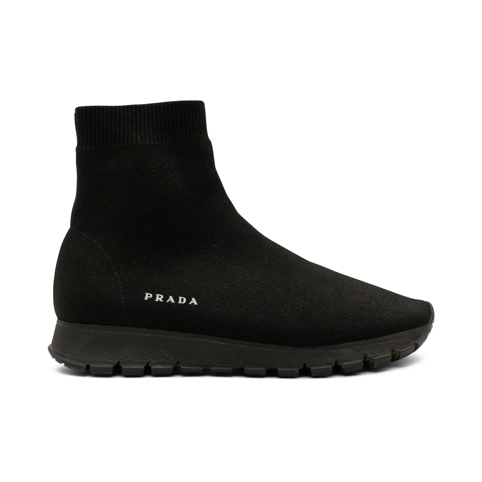 Prada Hightop Knit Sneakers - Women's 35