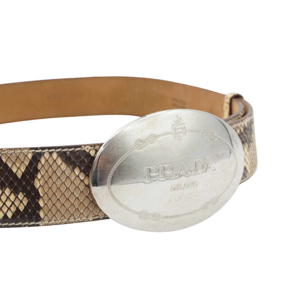Prada Snakeskin Belt - 90