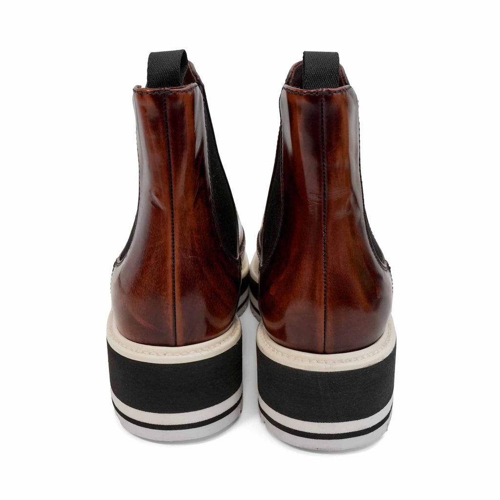 Prada Brogue Platform Boots - Women's 36