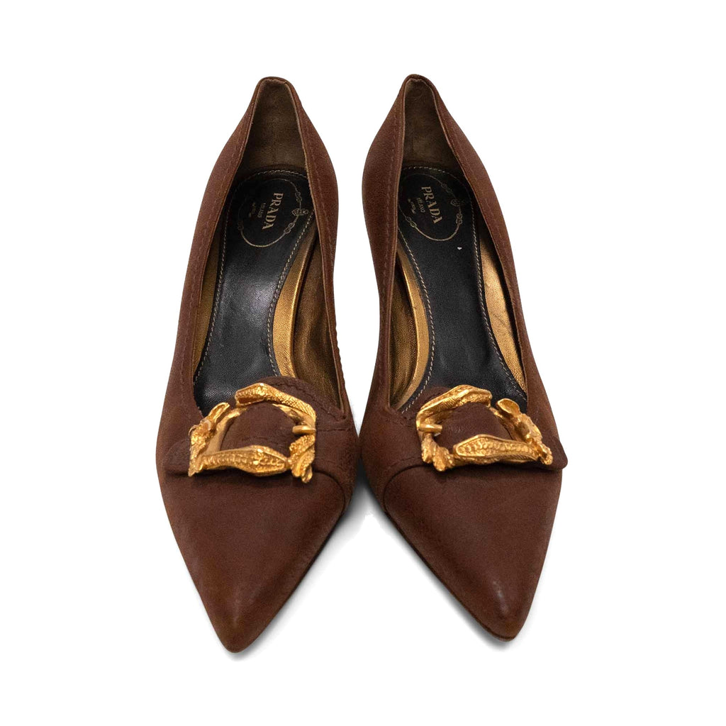 Prada Pointed Toe Pumps - Women's 39