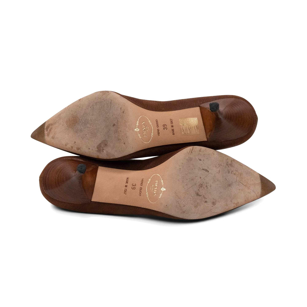 Prada Pointed Toe Pumps - Women's 39