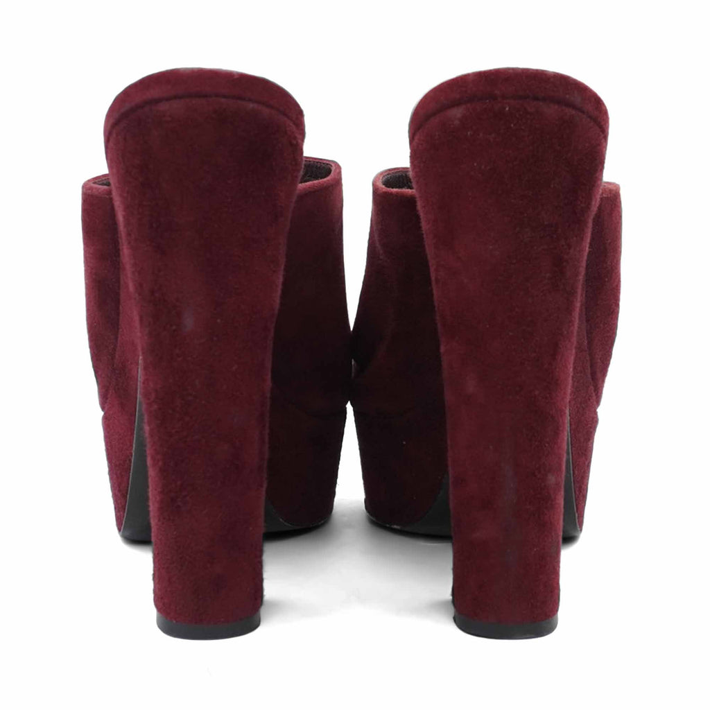 Prada Suede Mules - Women's 35