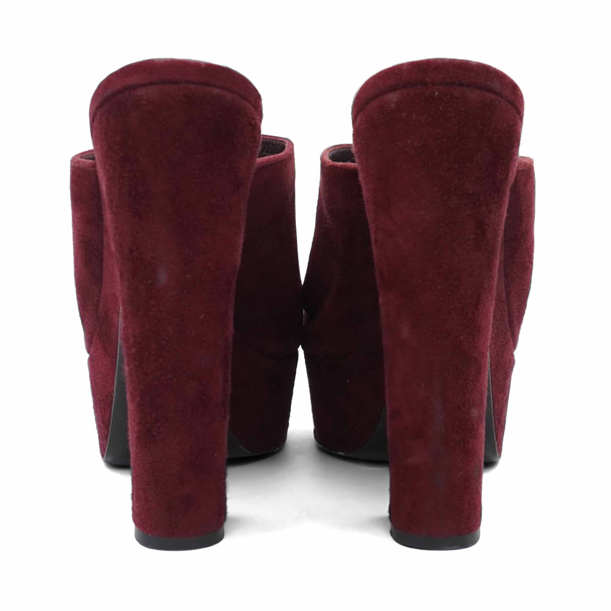 Prada Suede Mules - Women's 35