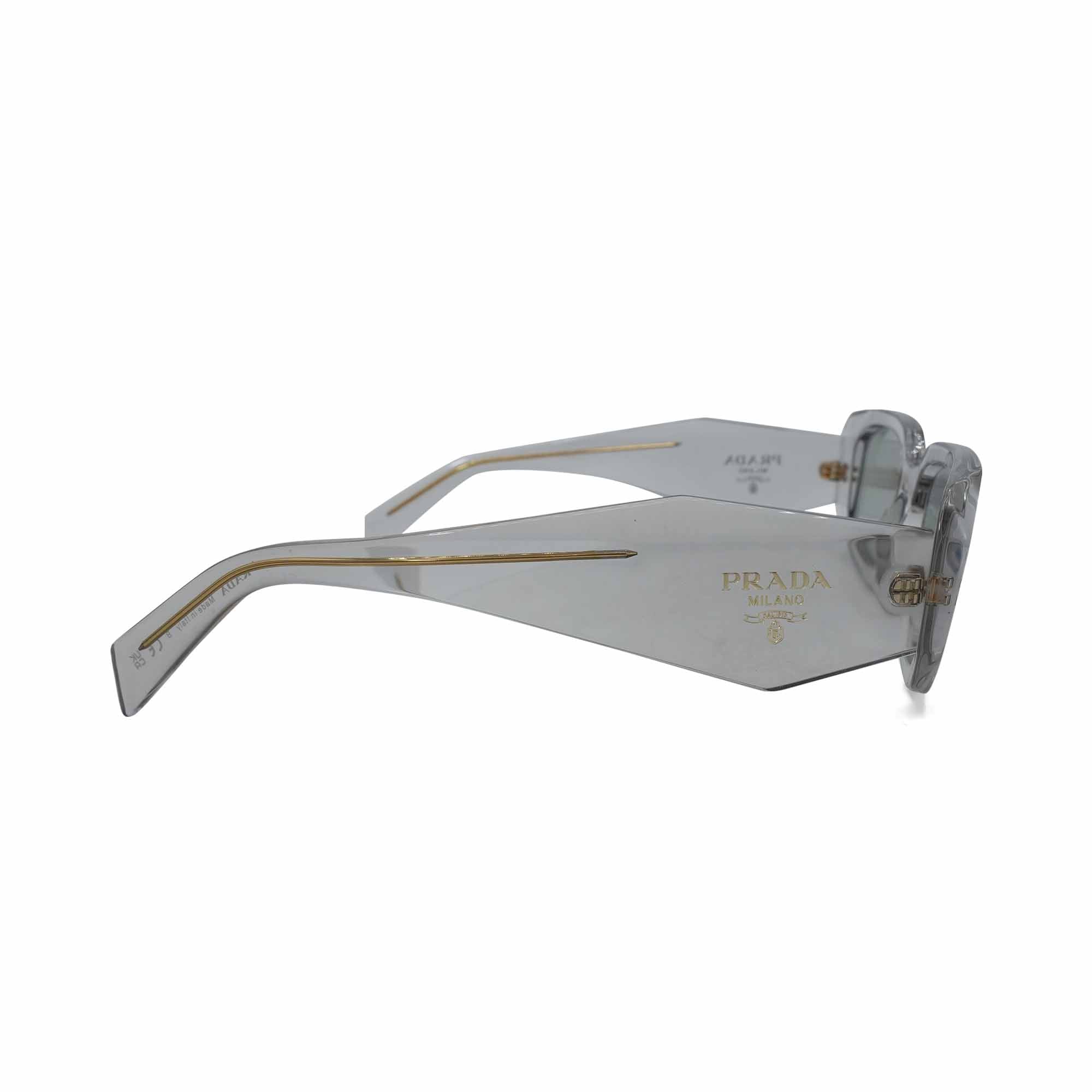 Prada Clear Angular Sunglasses