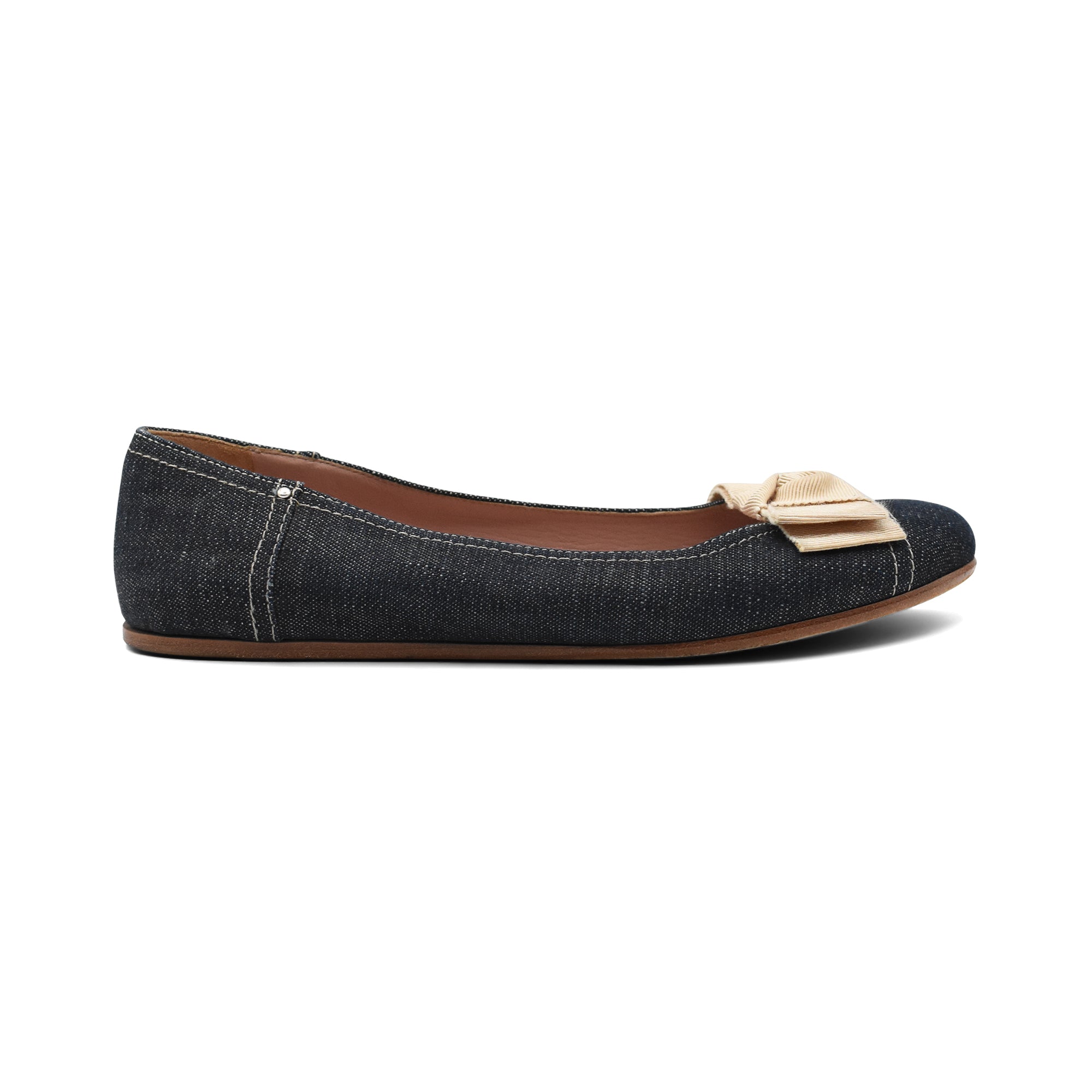 Prada Denim Ballet Flats - Women's 37