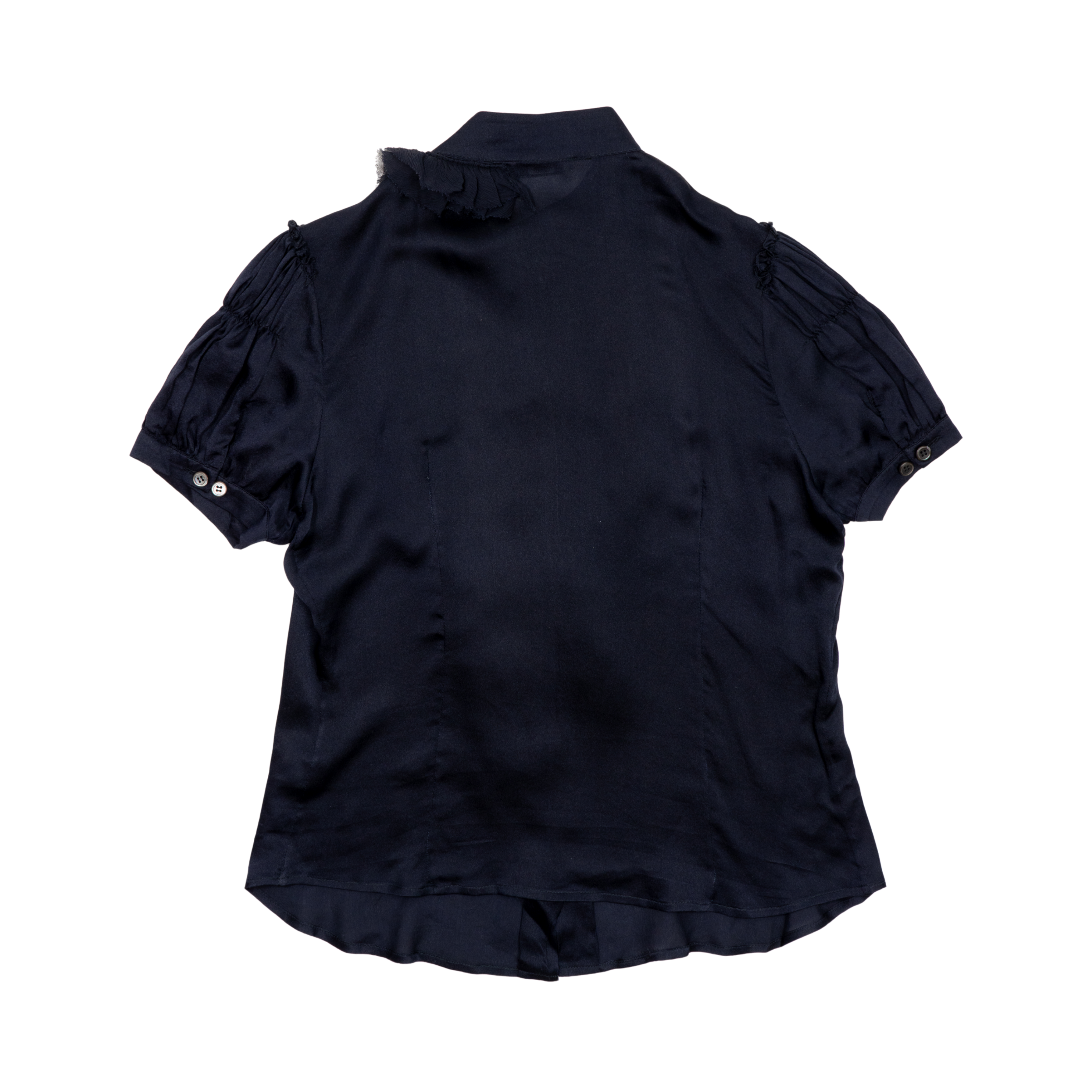 Prada Silk Ruffle Blouse - Women's 40