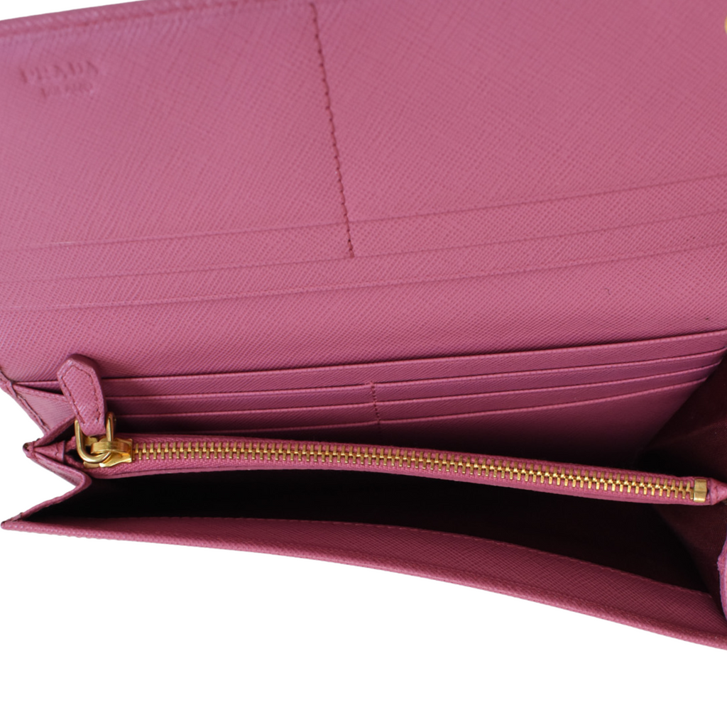 Prada Saffiano Long Wallet