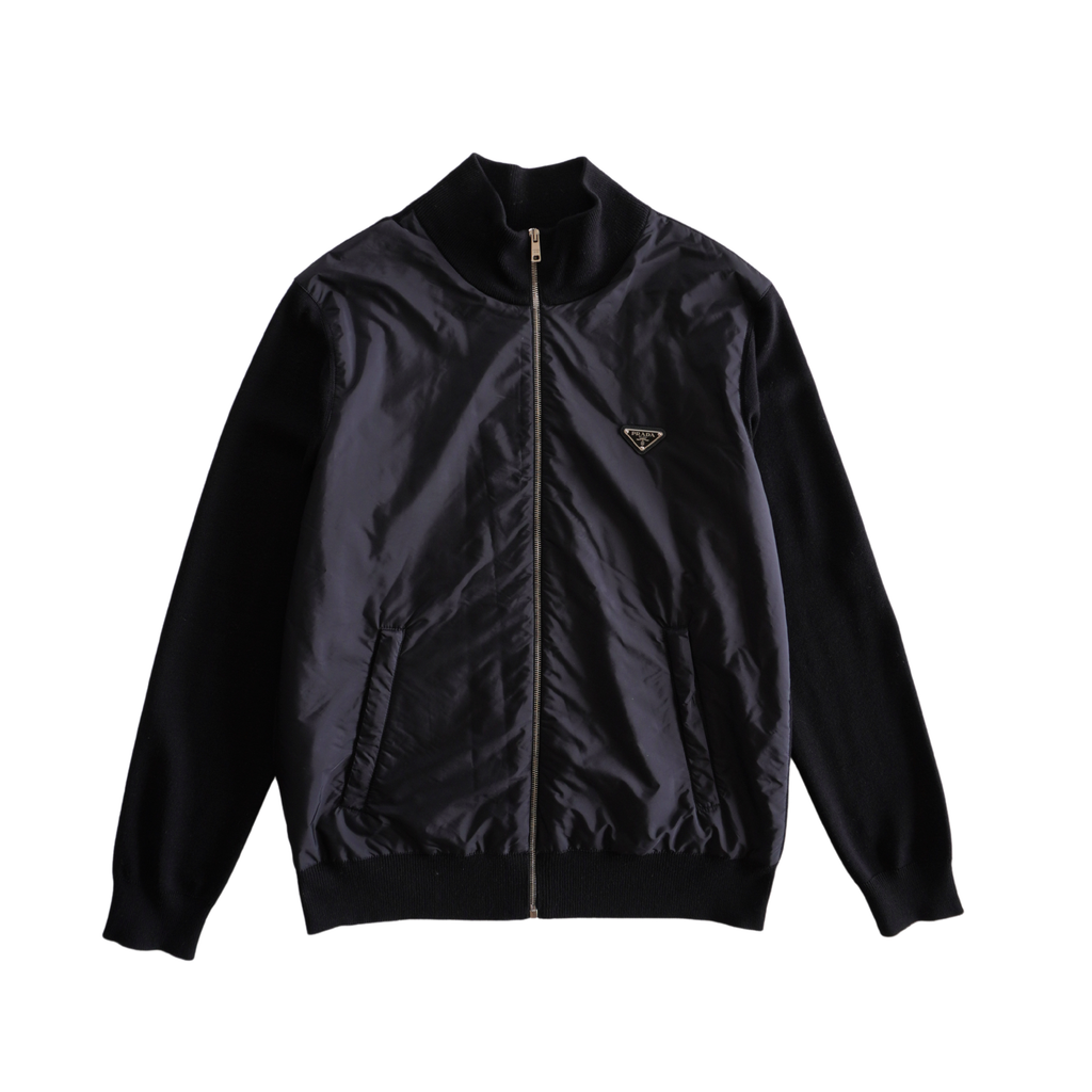 Prada Wool Zip-Up Sweater - Men's 54